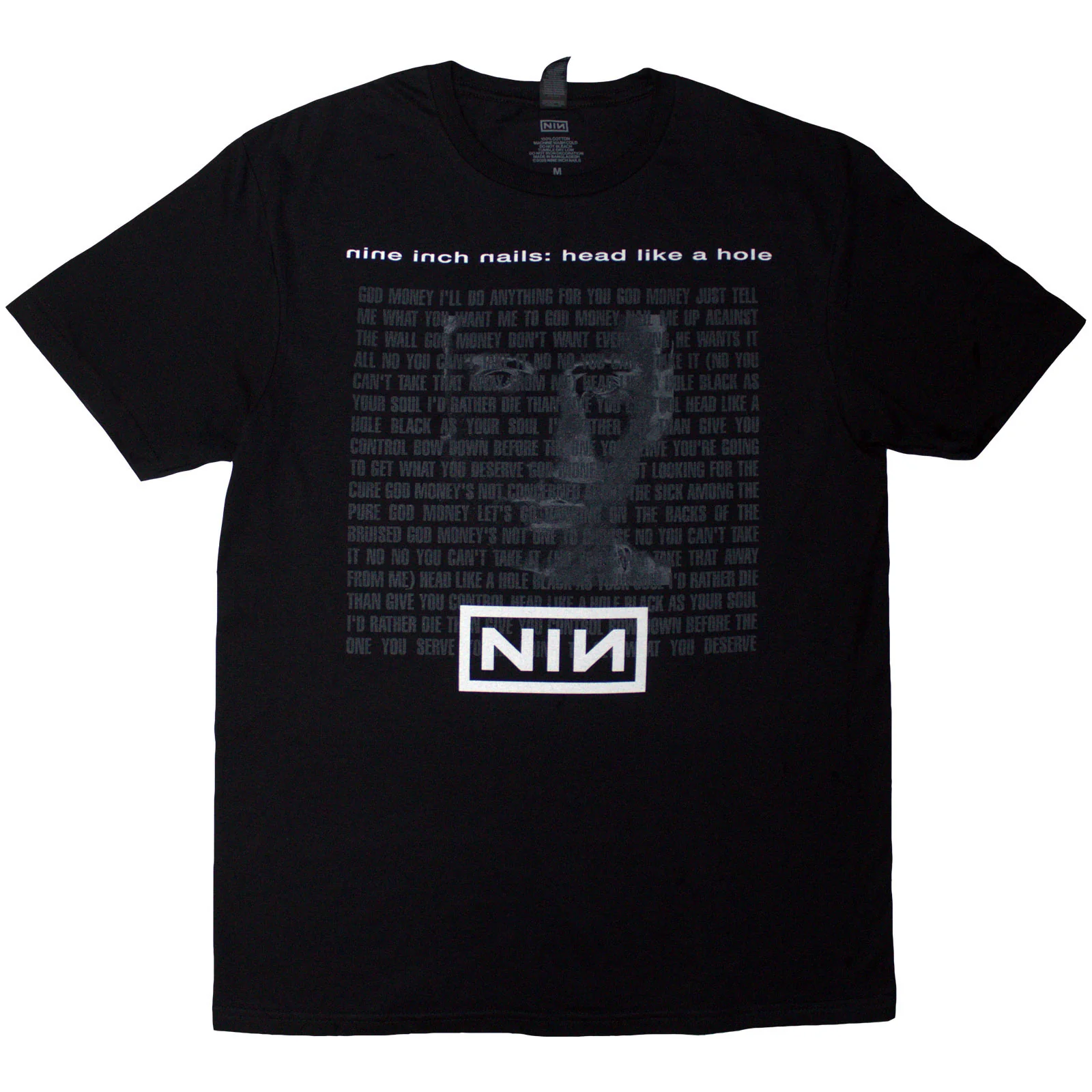NINE INCH NAILS - HEAD LIKE A HOLE - T-Shirt Black
