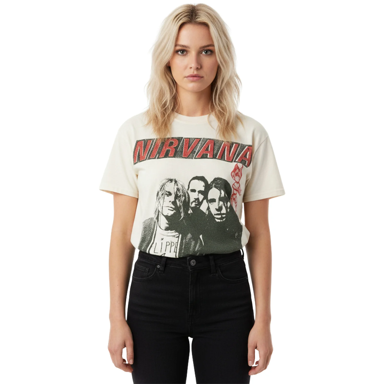 NIRVANA - FLIPPER - T-Shirt Natural - Image 3