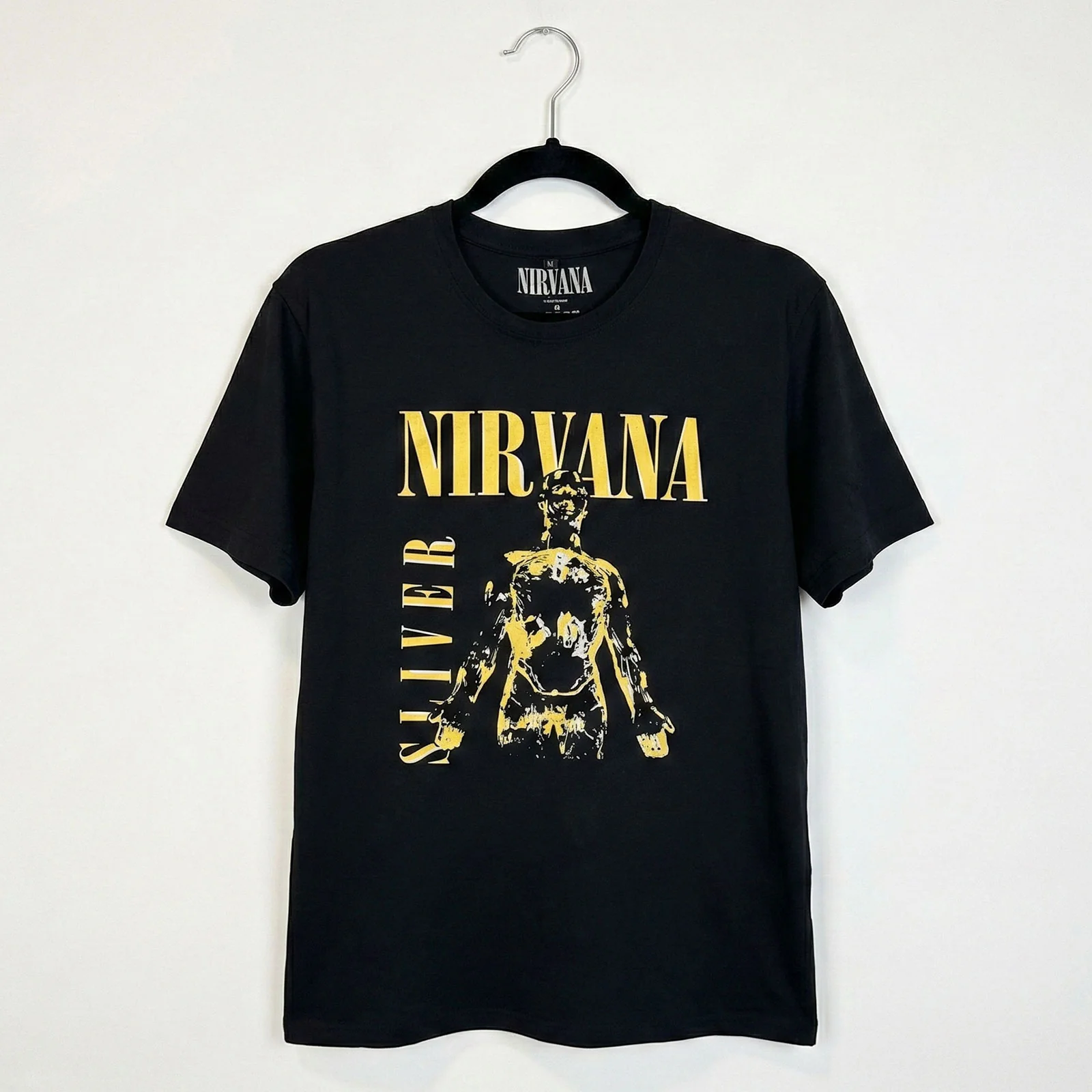 NIRVANA - SLIVER - Carbon T-Shirt Black - Image 2