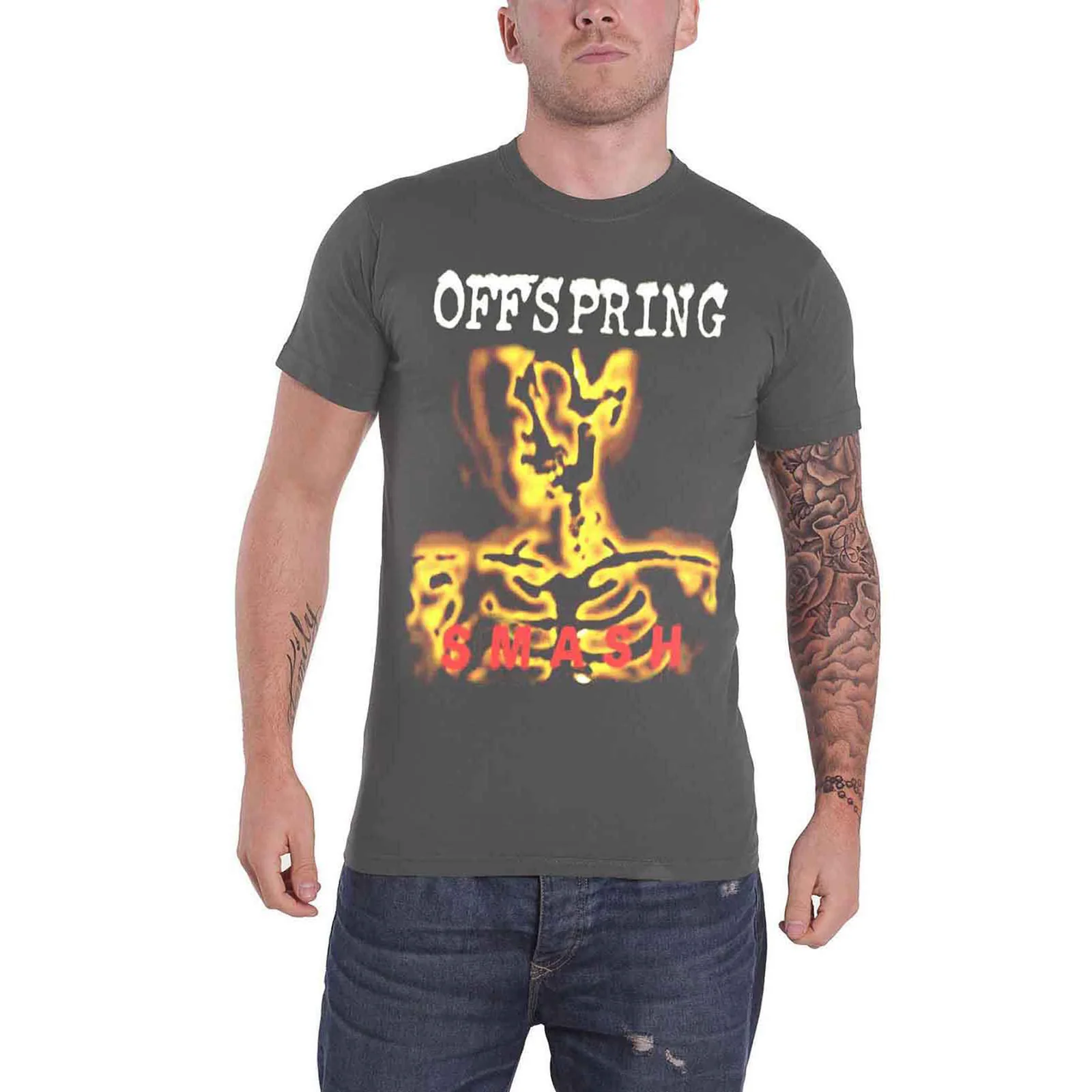 THE OFFSPRING - SMASH 20 - T-Shirt Grey - Image 2