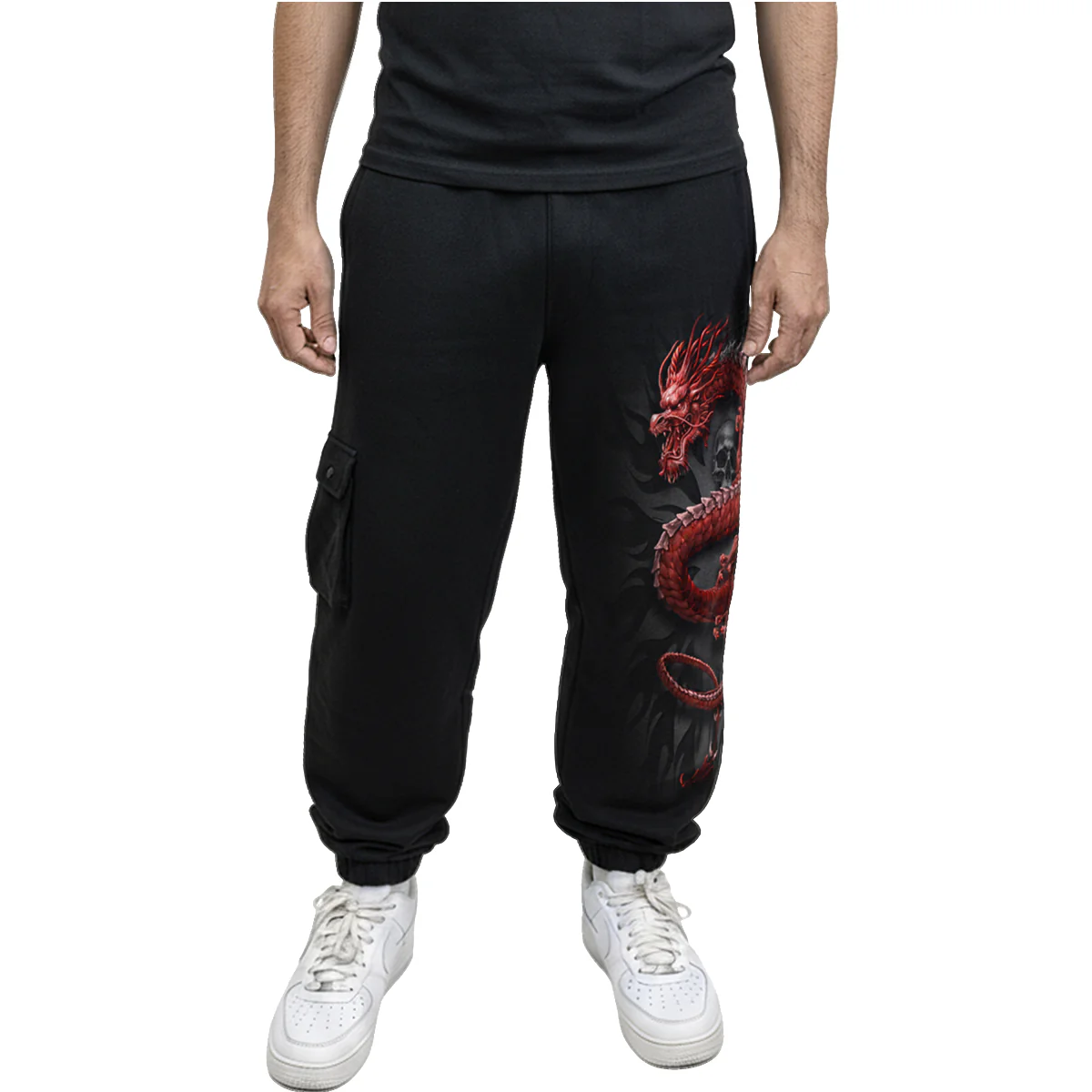 ORIENTAL DRAGON  - Casual Cargo Joggers - Image 4