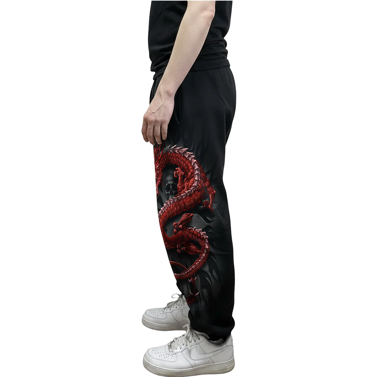 ORIENTAL DRAGON  - Casual Cargo Joggers - Image 5