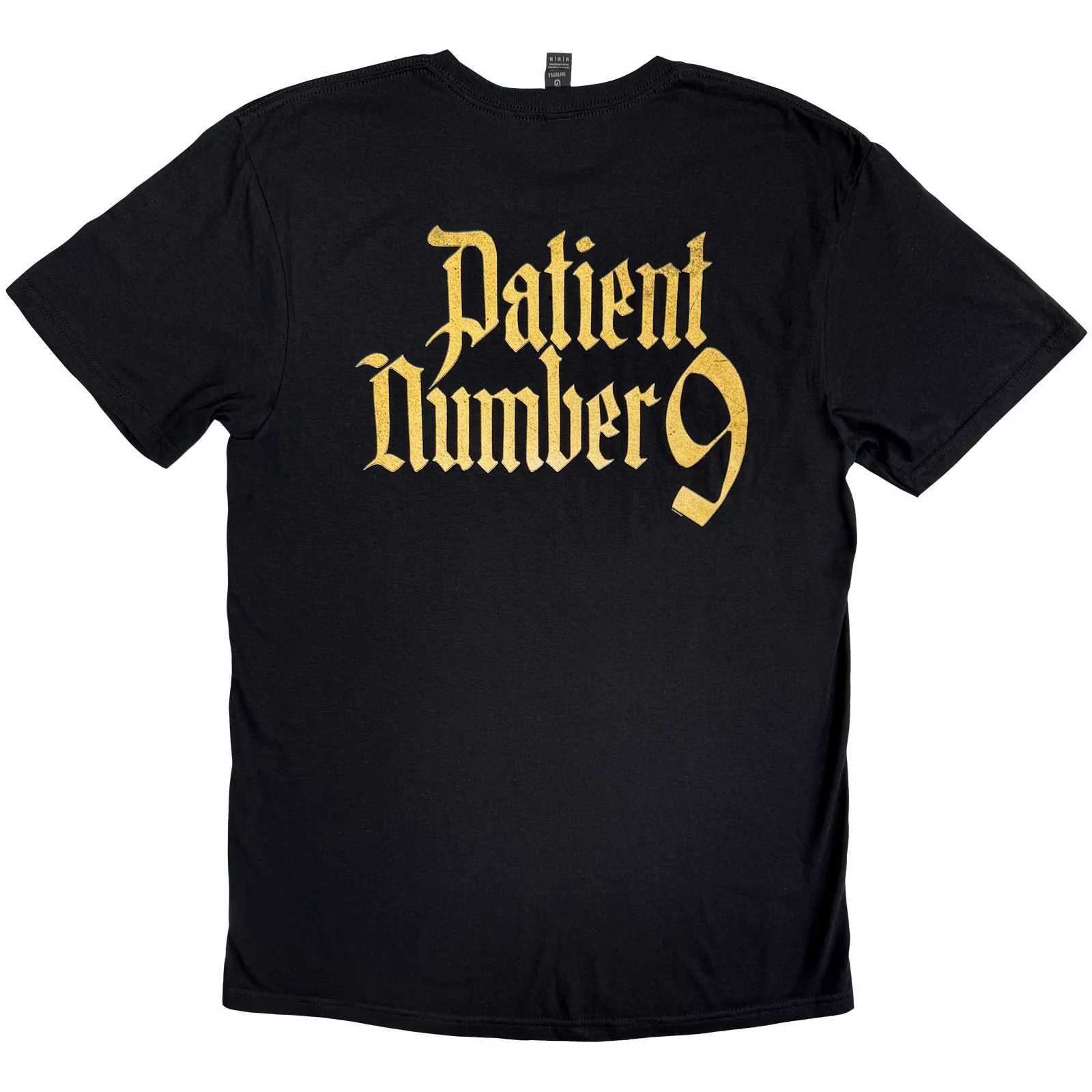 OZZY OSBOURNE - PATIENT NO. 9 GOLD LOGO - T-Shirt Black (Back Print) - Image 2