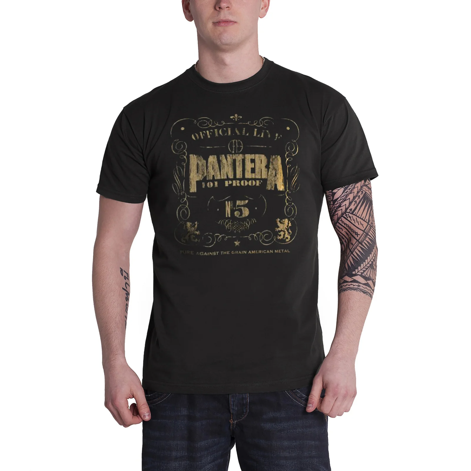 PANTERA - 101 PROOF - T-Shirt Black - Image 2