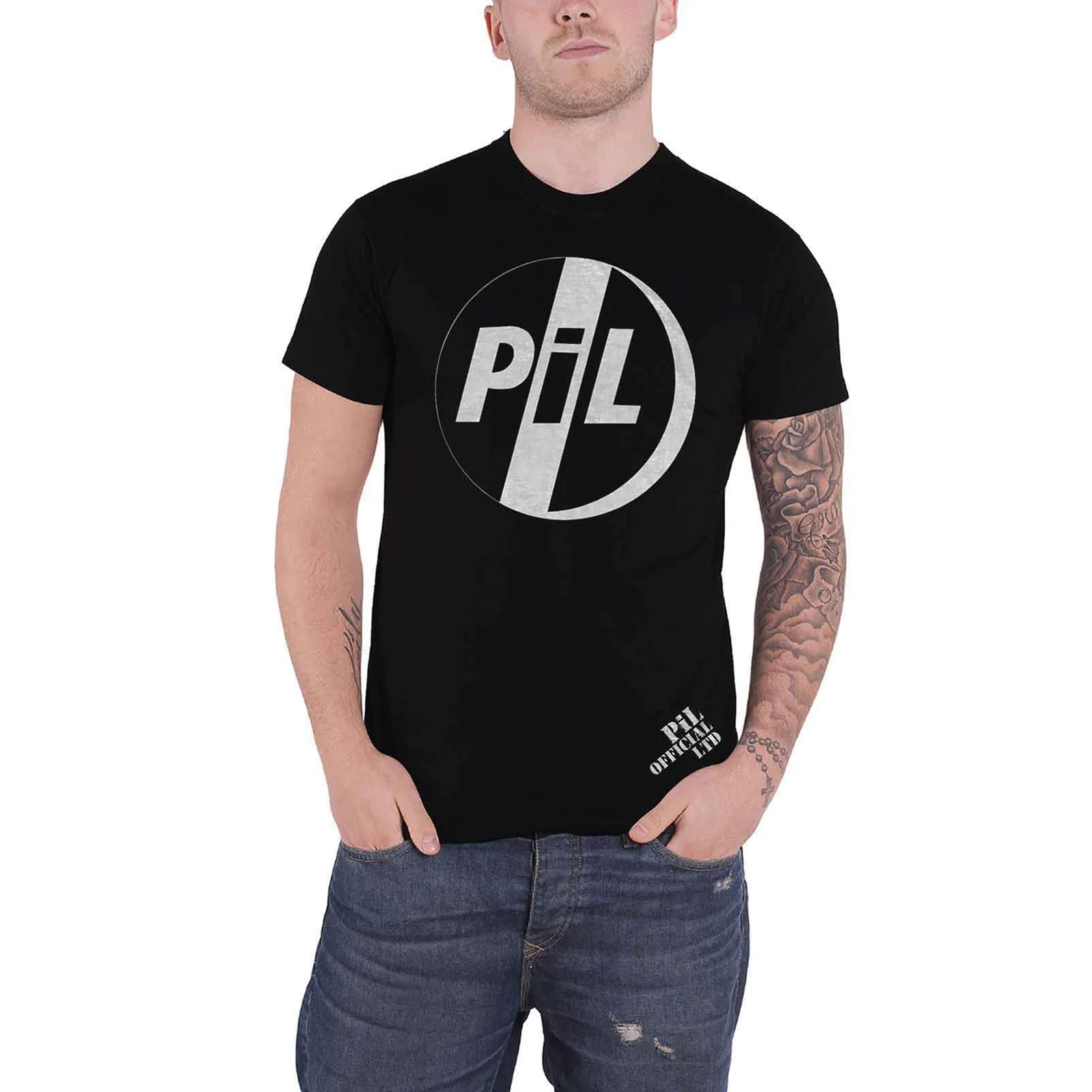 PIL (PUBLIC IMAGE LTD) - WHITE LOGO - T-Shirt Black - Image 2