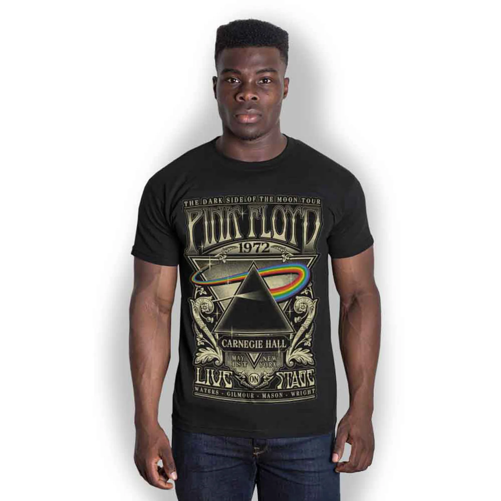 PINK FLOYD - CARNEGIE HALL POSTER - T-Shirt Black - Image 3
