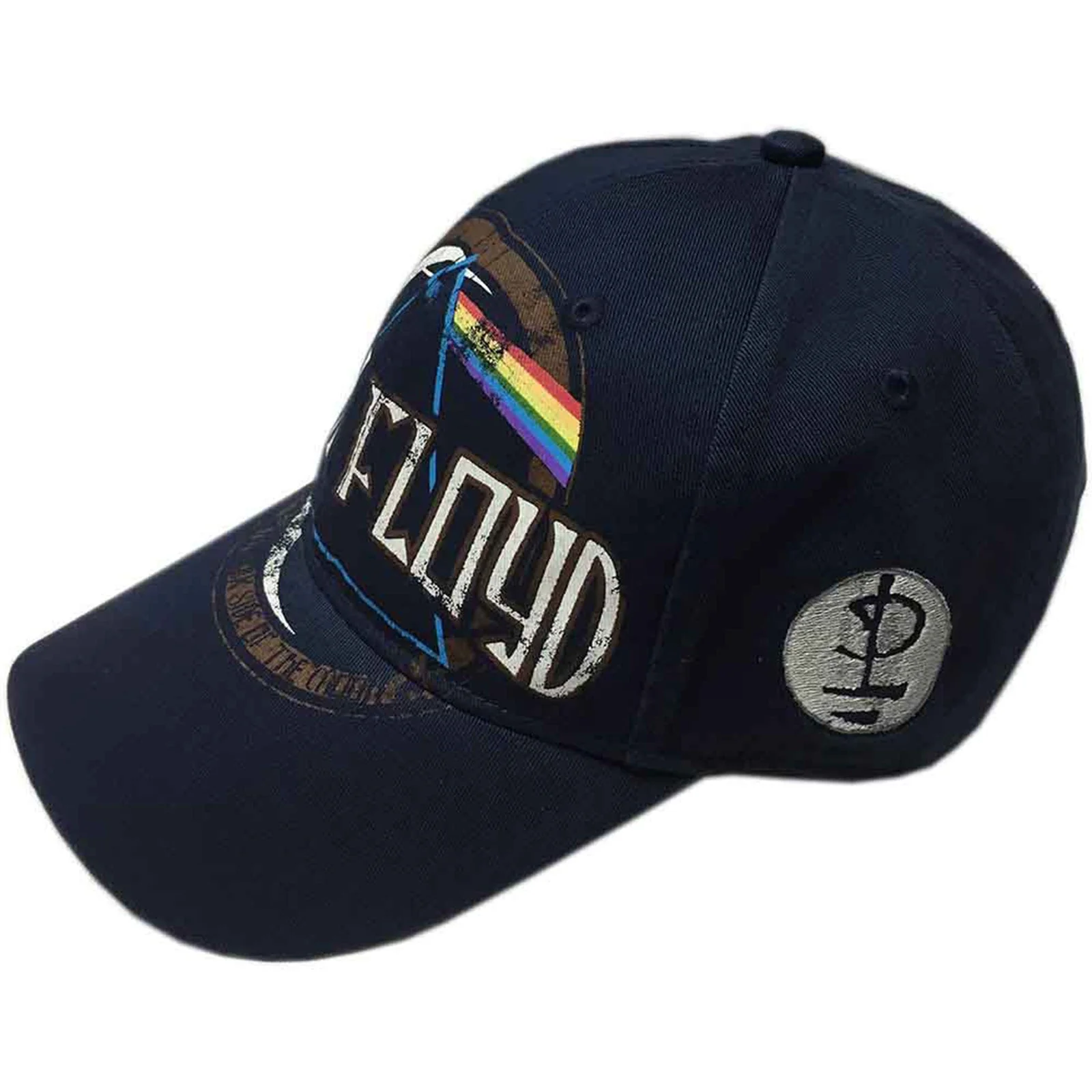 PINK FLOYD - DARK SIDE OF THE MOON ALBUM DISTRESSED - Baseball Cap Blue - Image 5