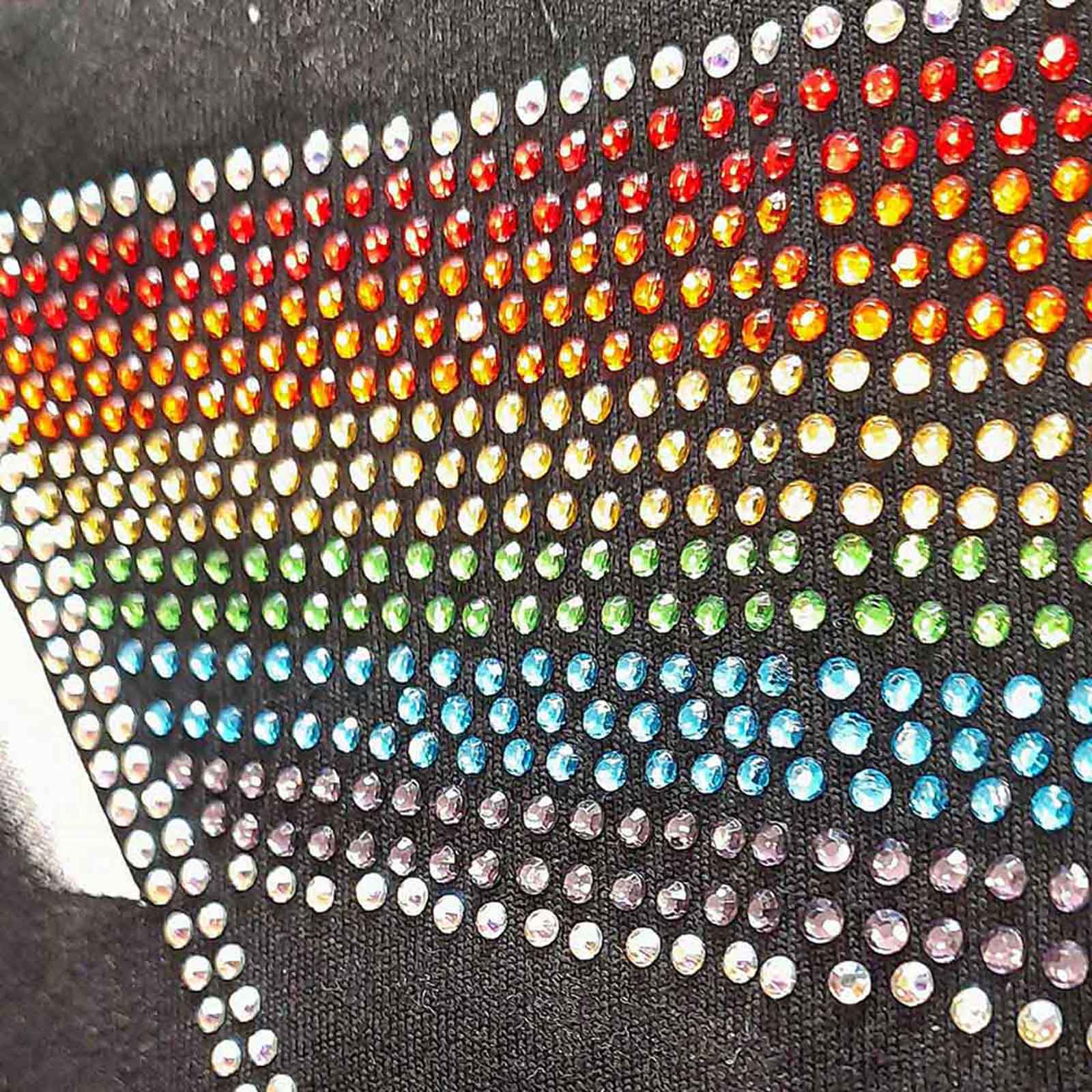PINK FLOYD - DARK SIDE OF THE MOON - Ladies T-Shirt Black (Embellished) - Image 3