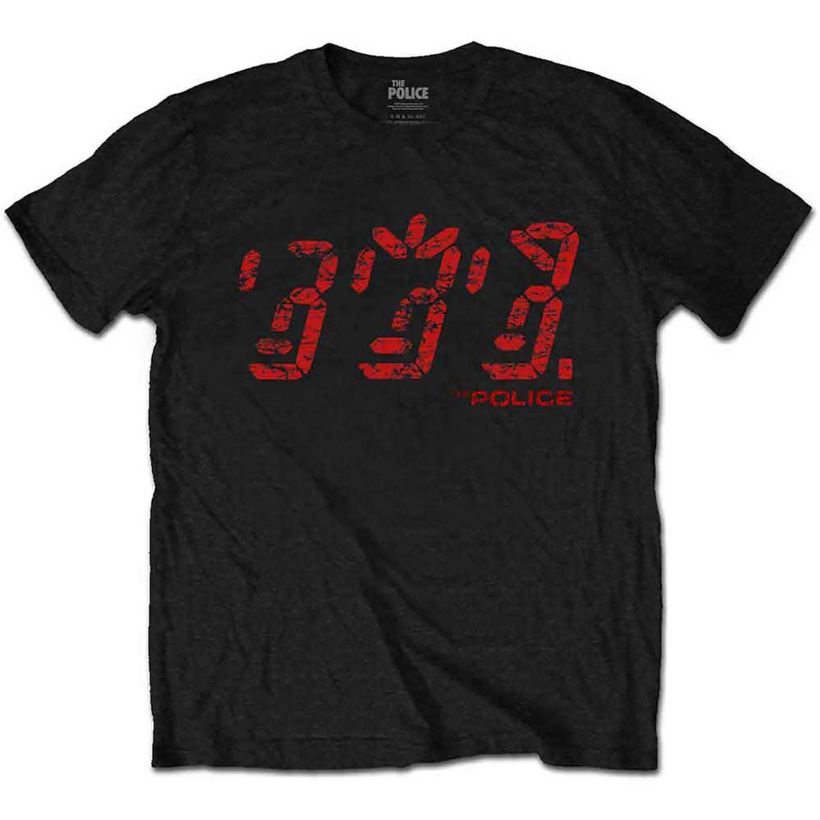 THE POLICE - VINTAGE GHOST - T-Shirt Black