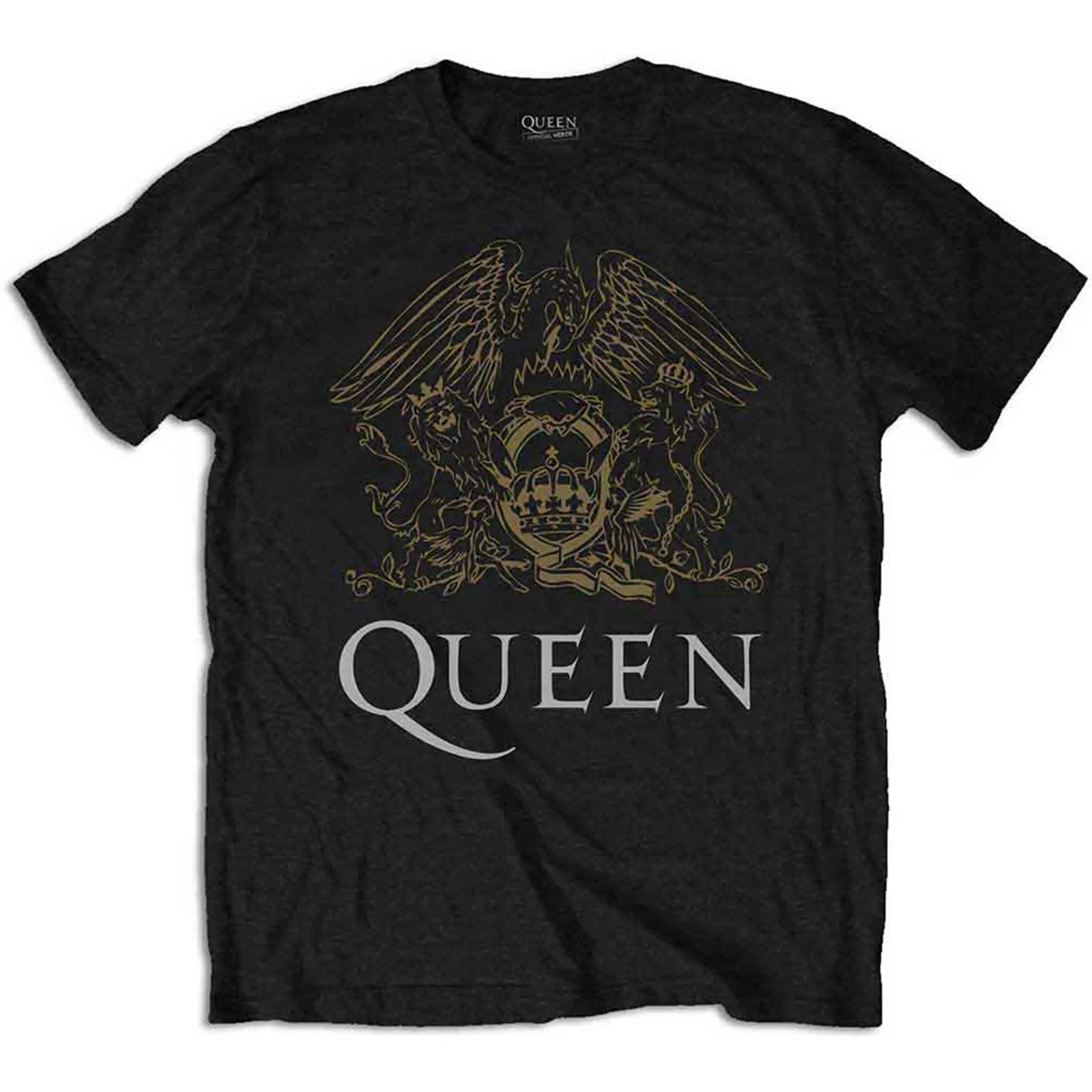 QUEEN - CREST - T-Shirt Black
