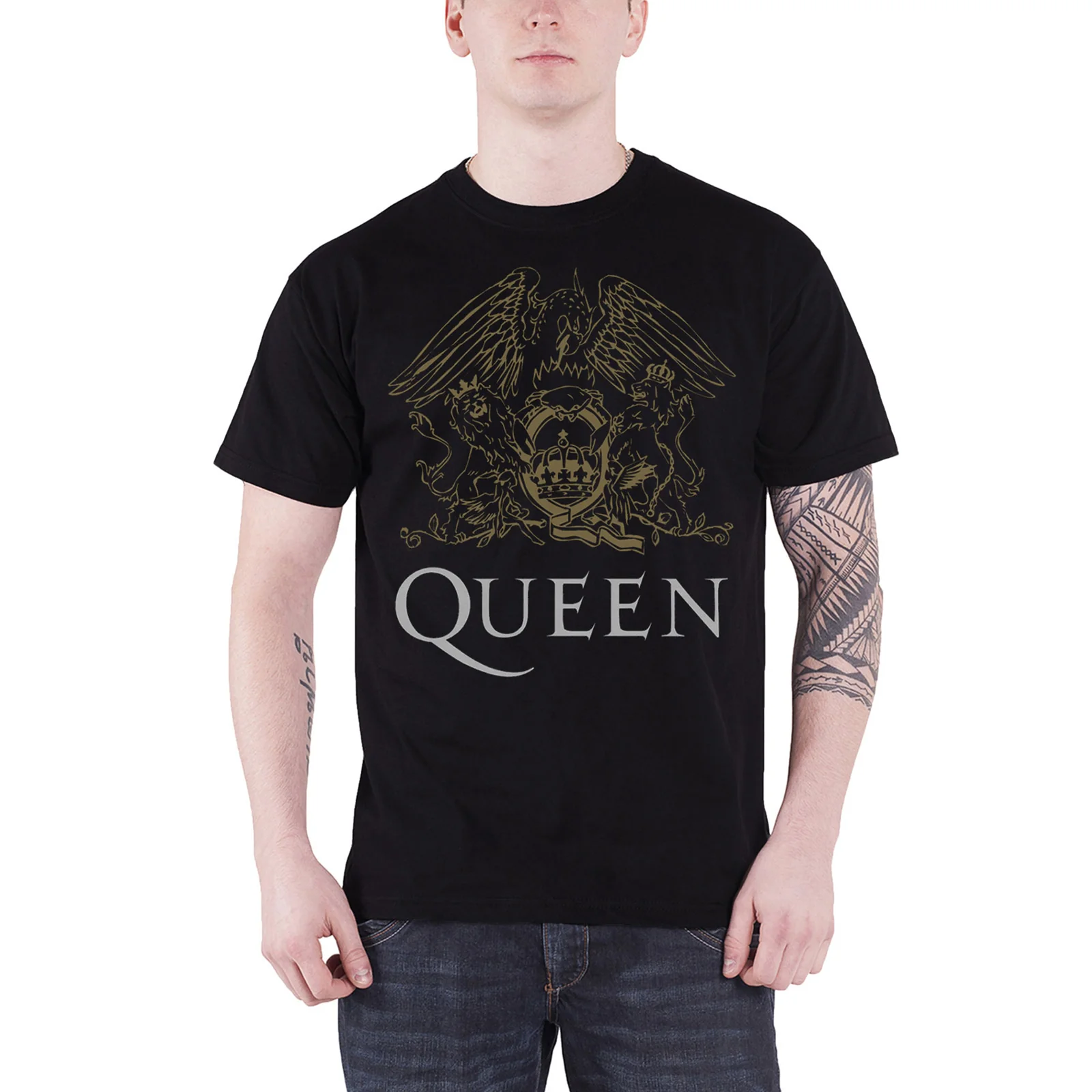 QUEEN - CREST - T-Shirt Black - Image 2