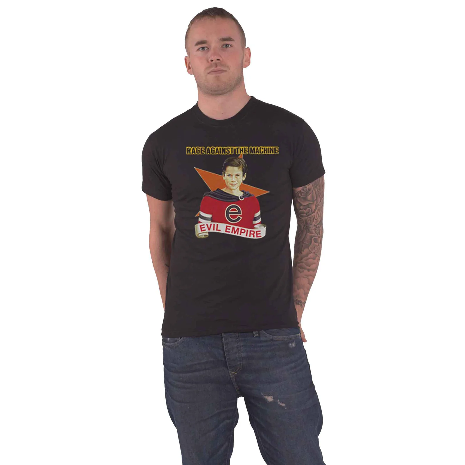 RAGE AGAINST THE MACHINE - FEAR IS OUR ONLY GOD - T-Shirt Black (Back Print) - Image 3