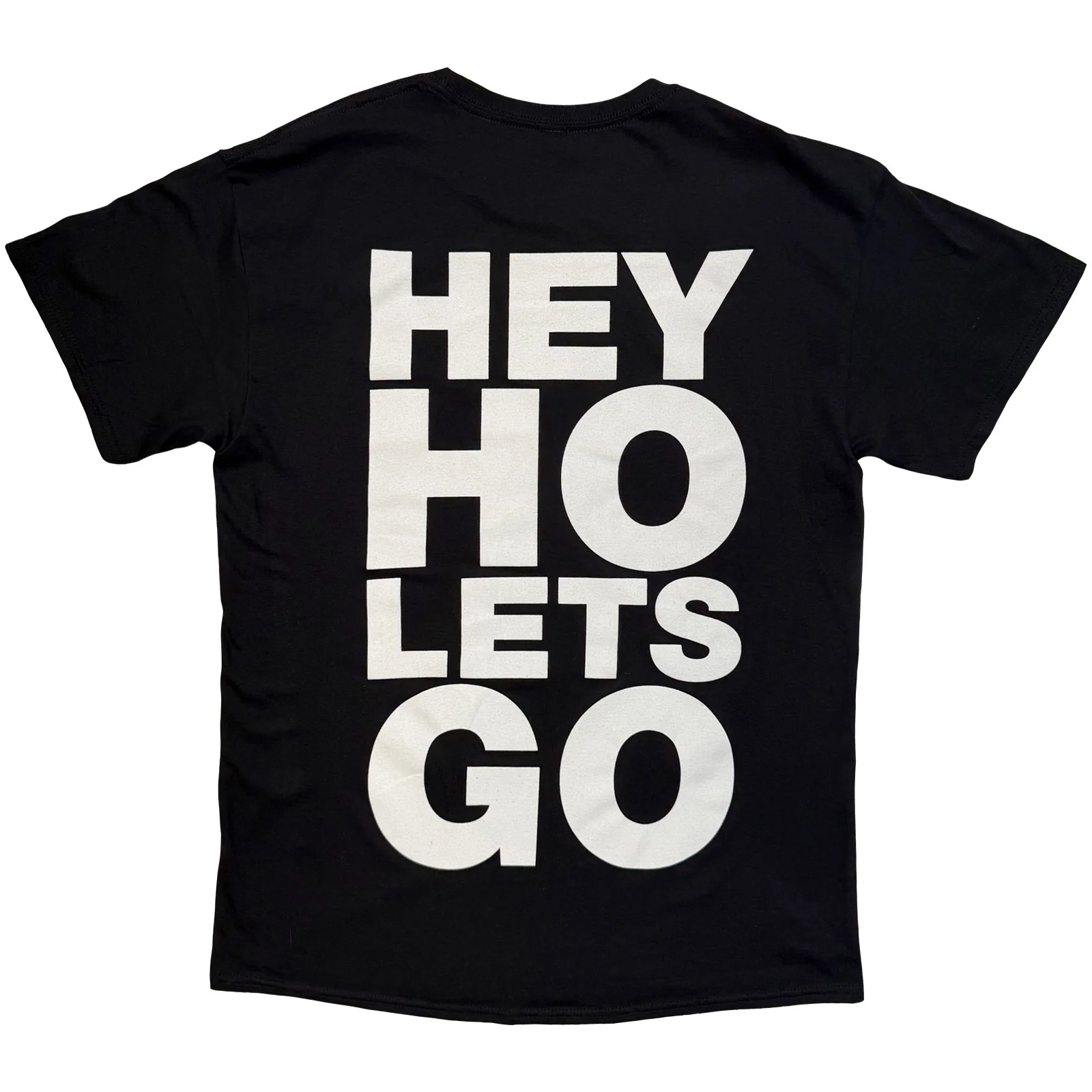 RAMONES - HEY HO (FRONT & BACK) - T-Shirt Black (Back Print) - Image 2