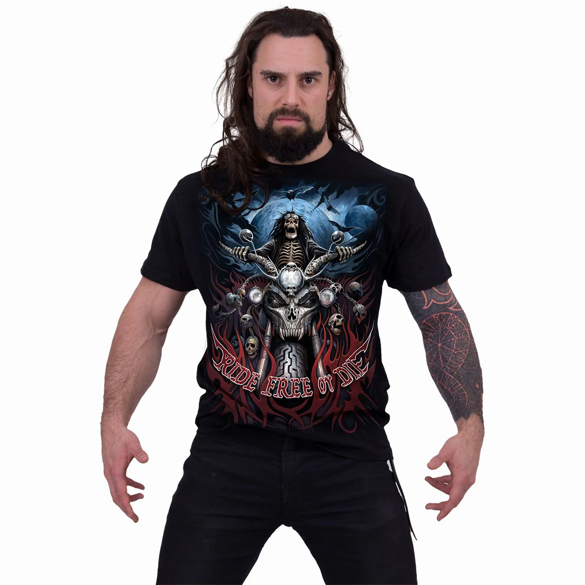 RIDE FREE - T-Shirt Black - Image 3