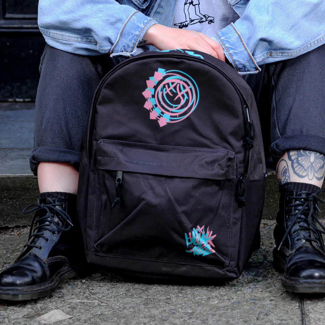 Rocksax Blink 182 Daypack - Smile Black - Image 5