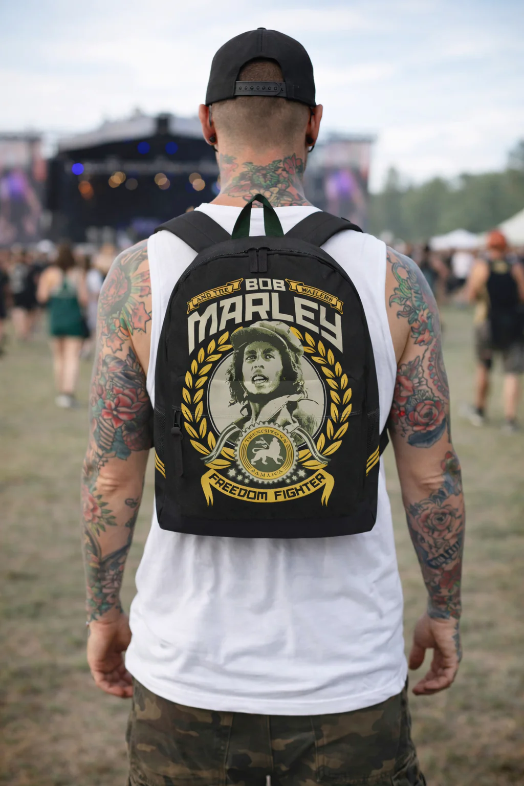Rocksax Bob Marley Backpack - Freedom Fighter - Image 2