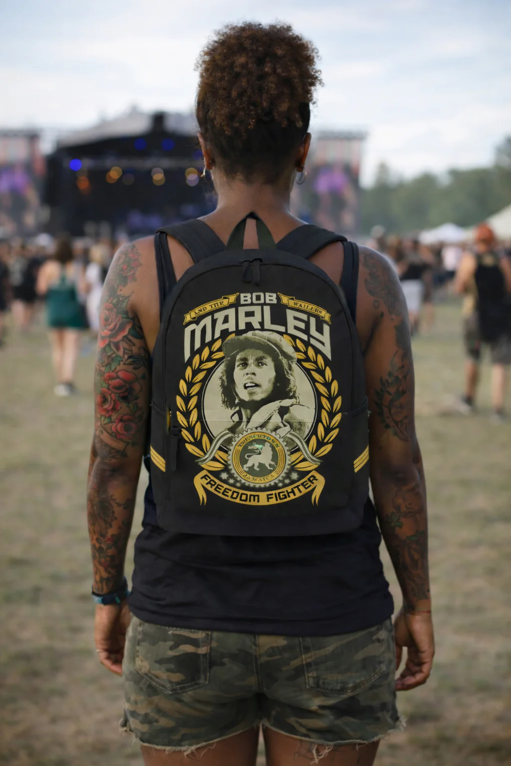 Rocksax Bob Marley Backpack - Freedom Fighter - Image 3