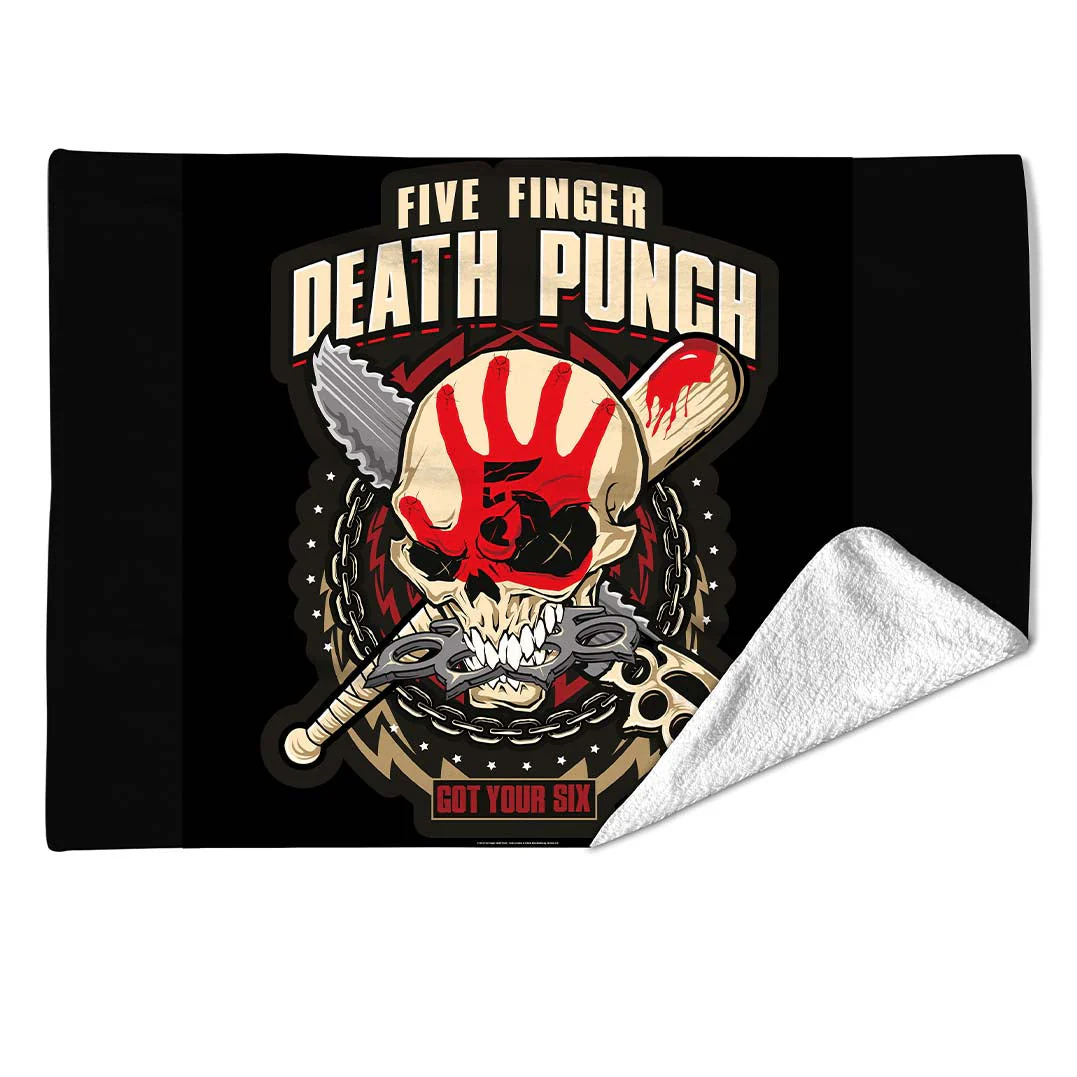 Rocksax Five Finger Death Punch Sherpa Fleece Blanket - Got Your Six - Image 2