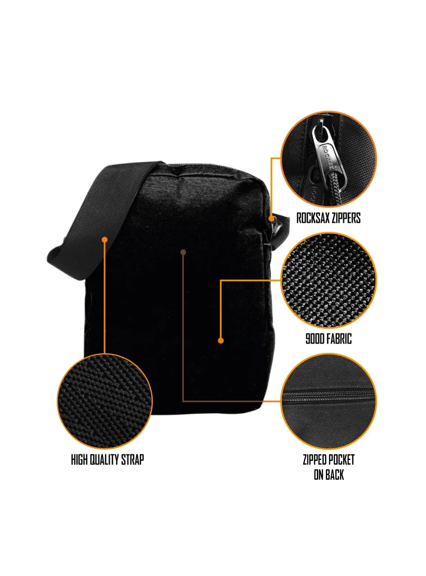 Rocksax Freddie Mercury Crossbody Bag - Freddie Mercury - Image 2
