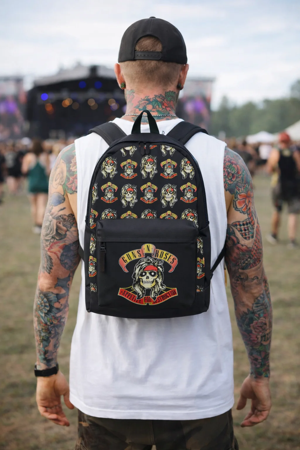 Rocksax Guns N' Roses Backpack - Appetite For Destruction All Over Print - Image 2