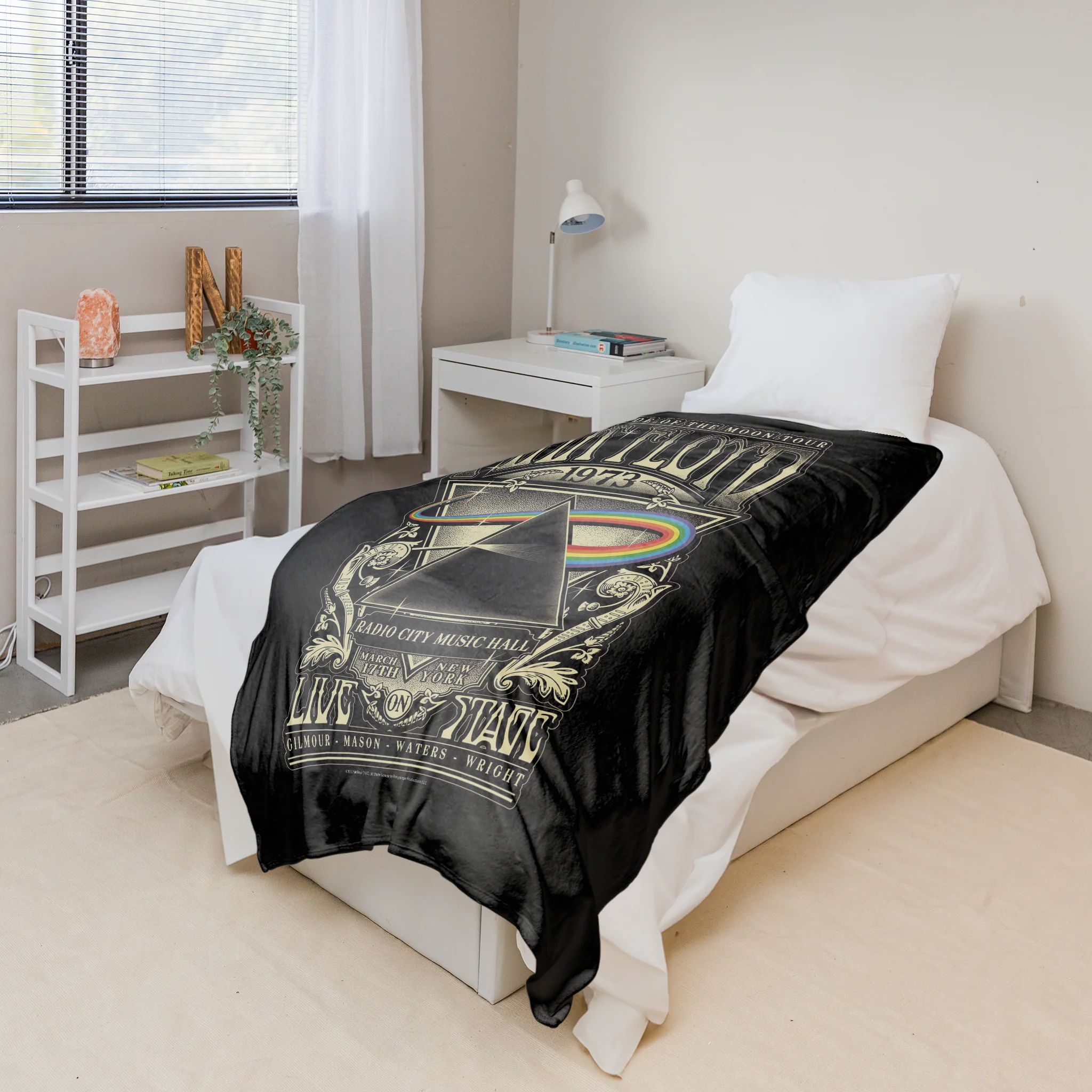 Rocksax Pink Floyd Sherpa Fleece Blanket - 1973 Live - Image 4
