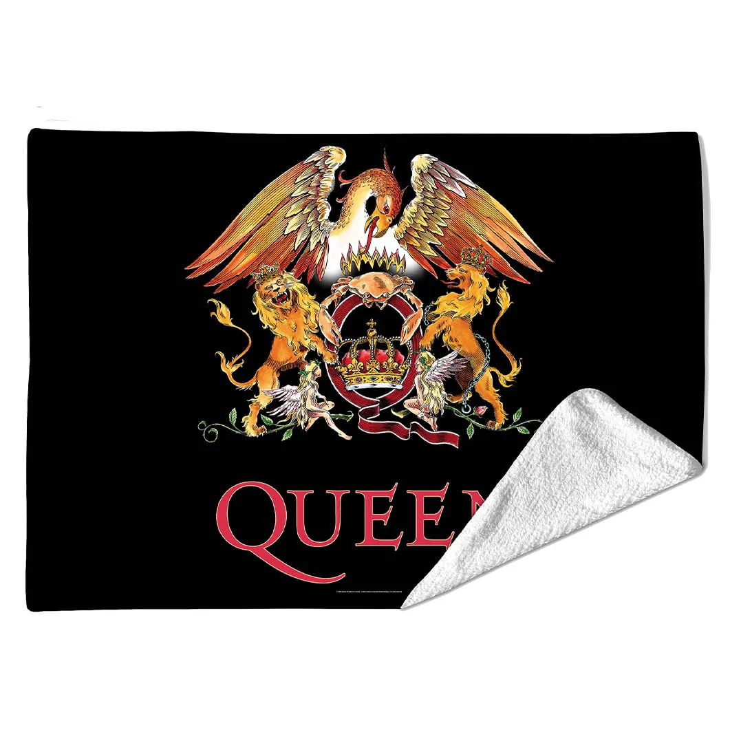 Rocksax Queen Sherpa Fleece Blanket - Crest - Image 2