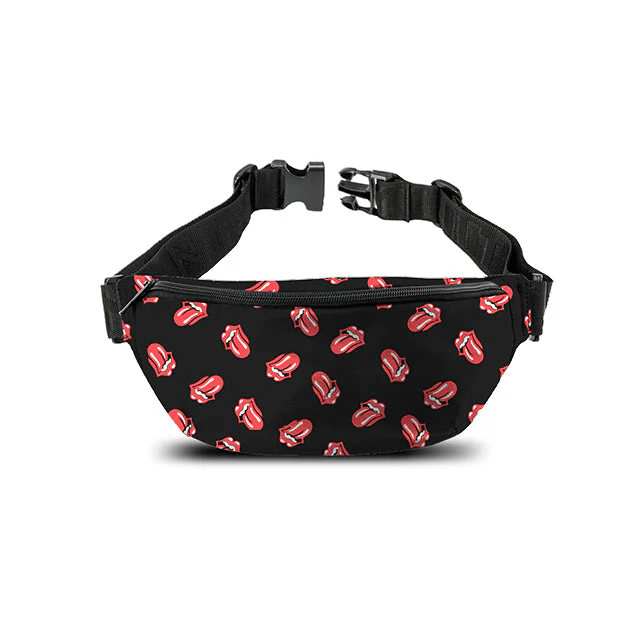 Rocksax The Rolling Stones Bum Bag Tongue All Over Print