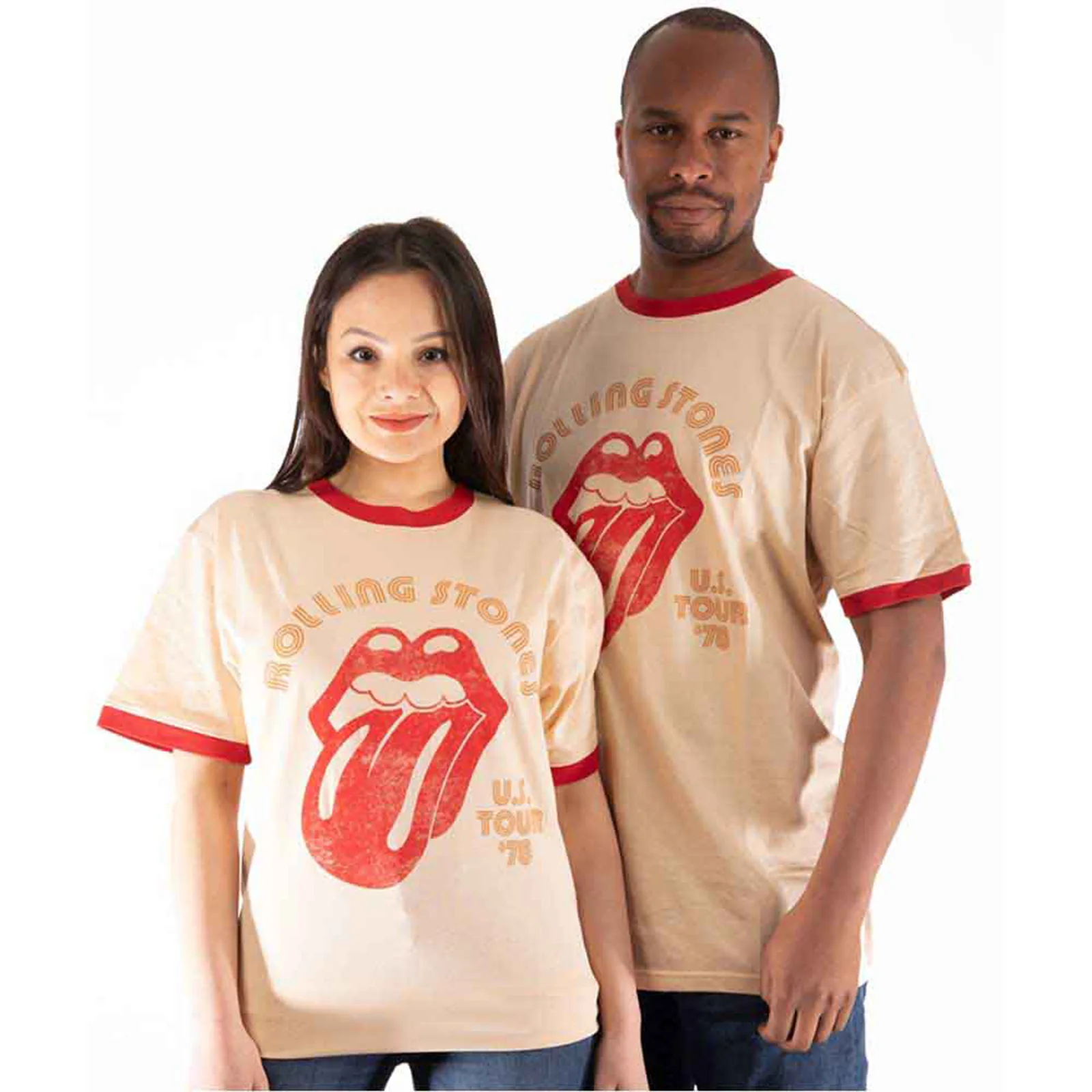 THE ROLLING STONES - US TOUR '78 - Ringer T-Shirt Neutral