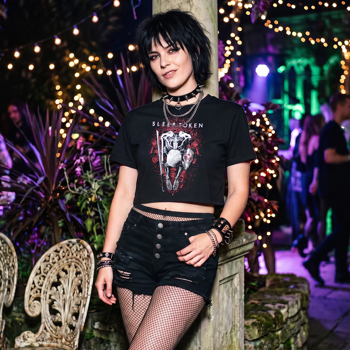 SLEEP TOKEN - THE LOVE YOU WANT - Crop Top Black - Image 2