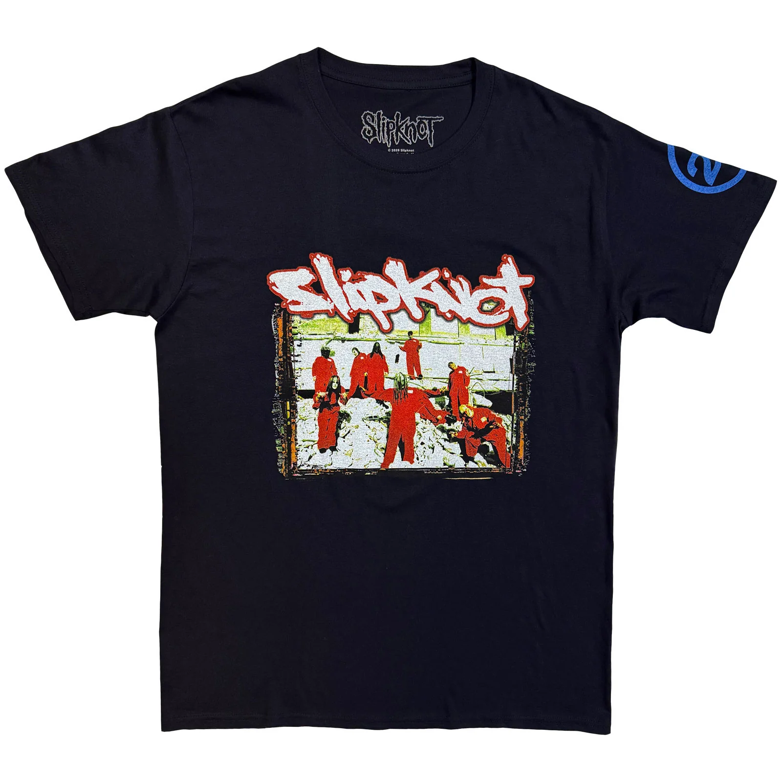 SLIPKNOT - 20TH ANNIVERSARY - RED JUMP SUITS - T-Shirt Blue (Back Print)
