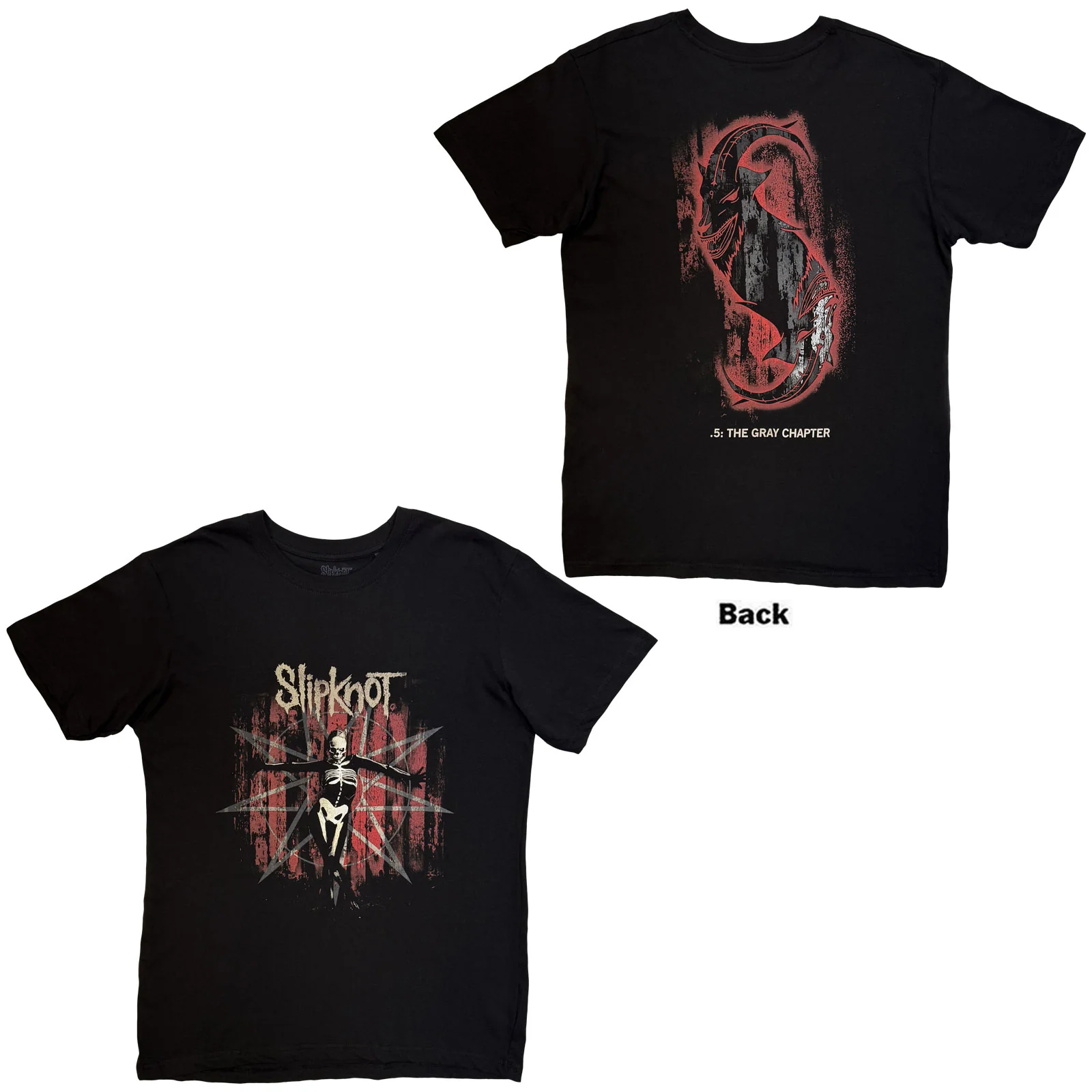 SLIPKNOT - .5: THE GRAY CHAPTER - T-Shirt Black (Back Print) - Image 4