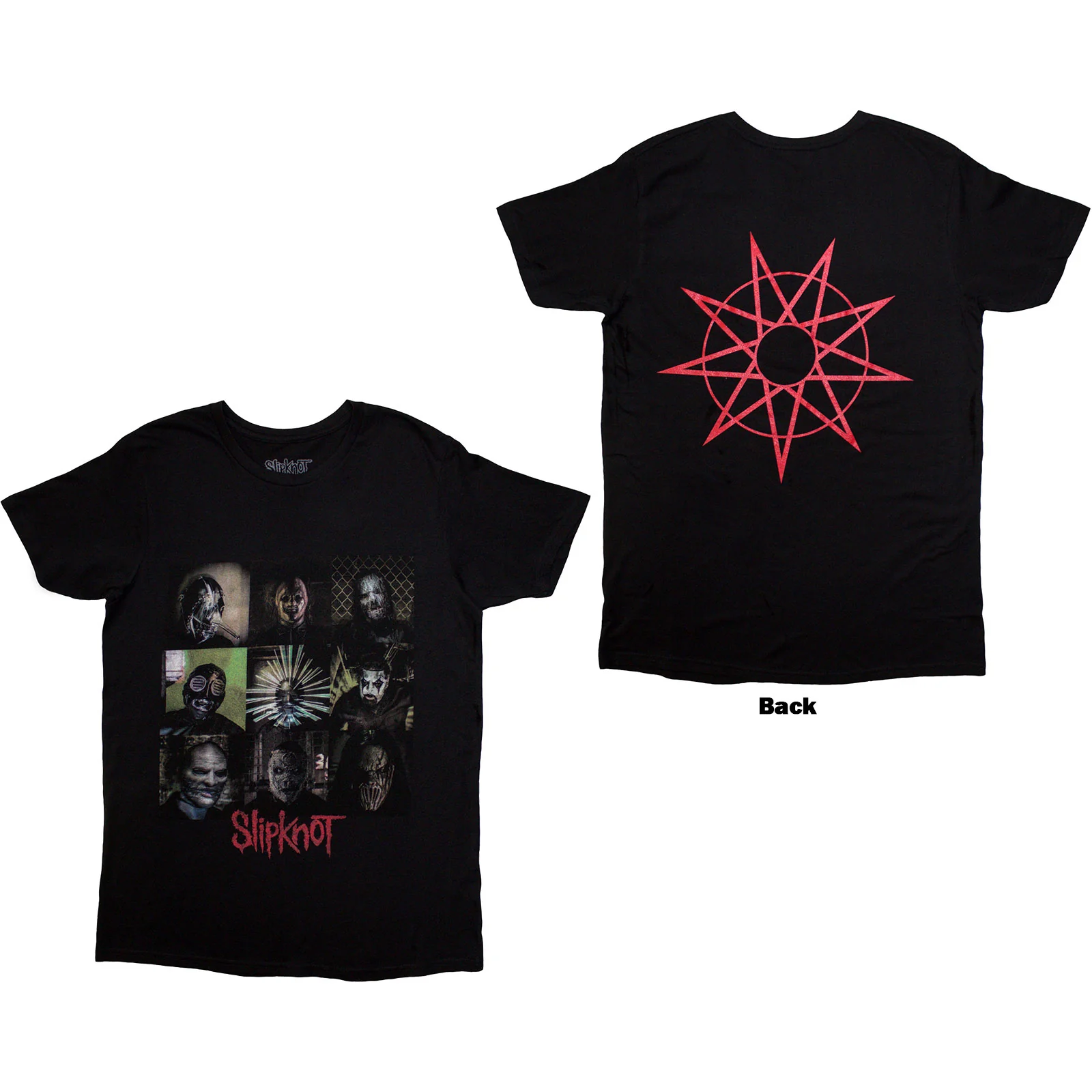 SLIPKNOT - BLOCKS - T-Shirt Black (Back Print)