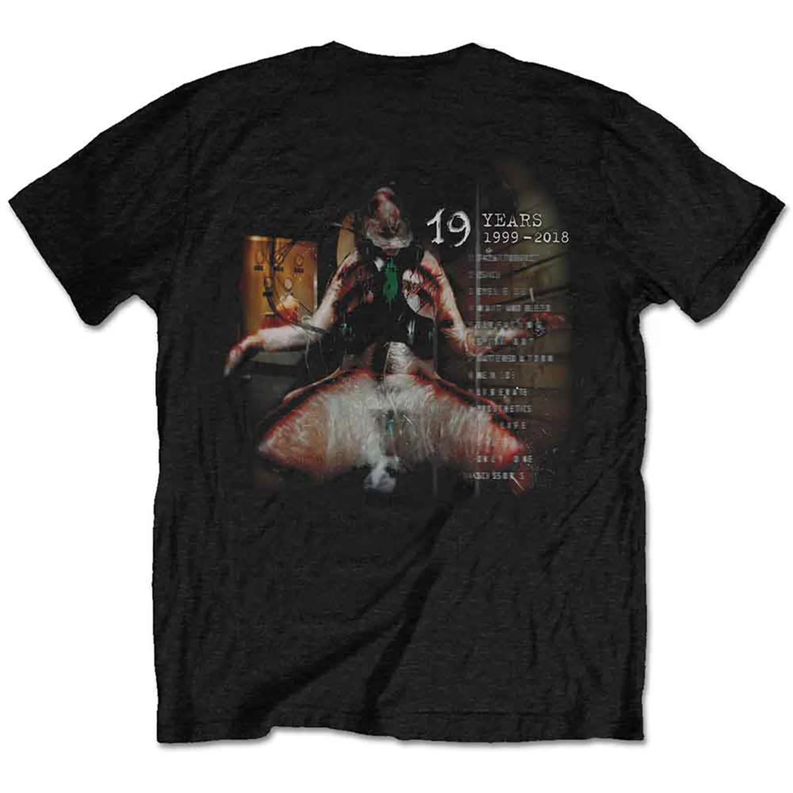 SLIPKNOT - DEBUT ALBUM 19 YEARS - T-Shirt Black (Back Print) - Image 2