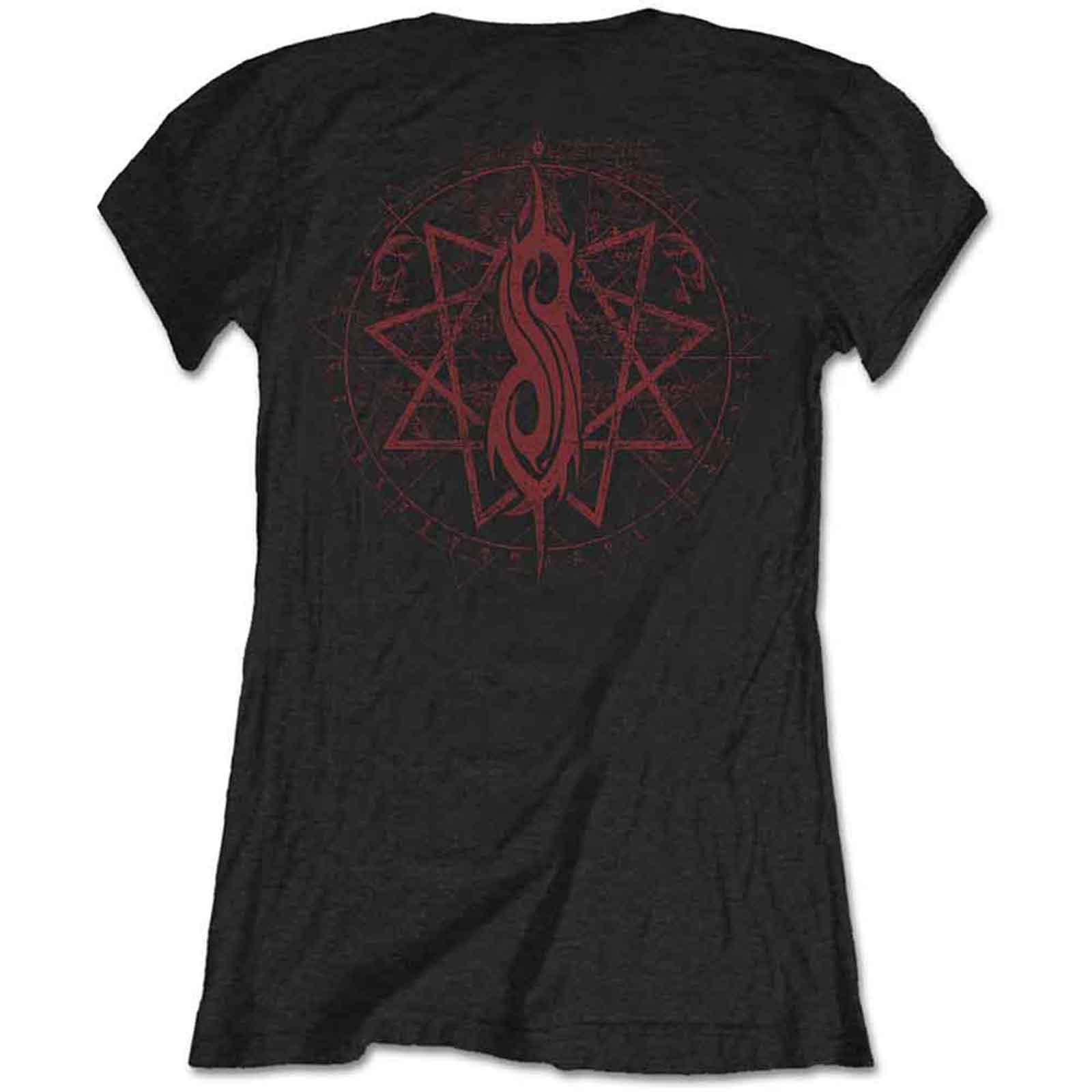 SLIPKNOT - EVIL WITCH - Ladies T-Shirt Black (Back Print) - Image 2