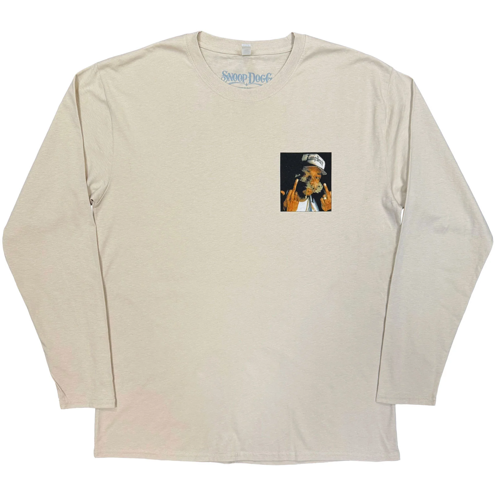 SNOOP DOGG - MIDDLE FINGER - Long Sleeve T-Shirt Neutral (Back Print)