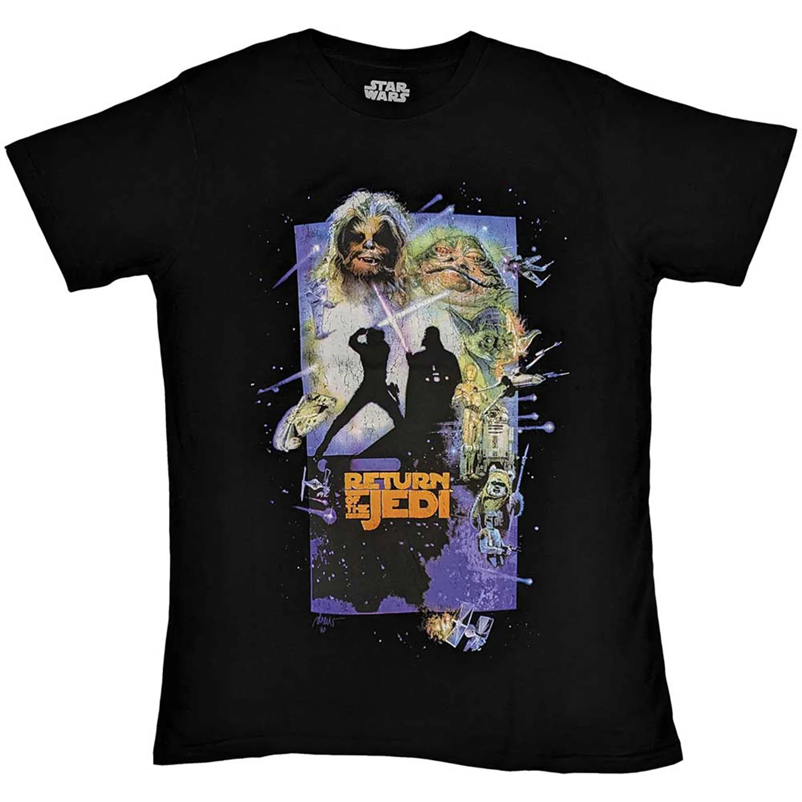 STAR WARS - RETURN OF THE JEDI POSTER - T-Shirt Black