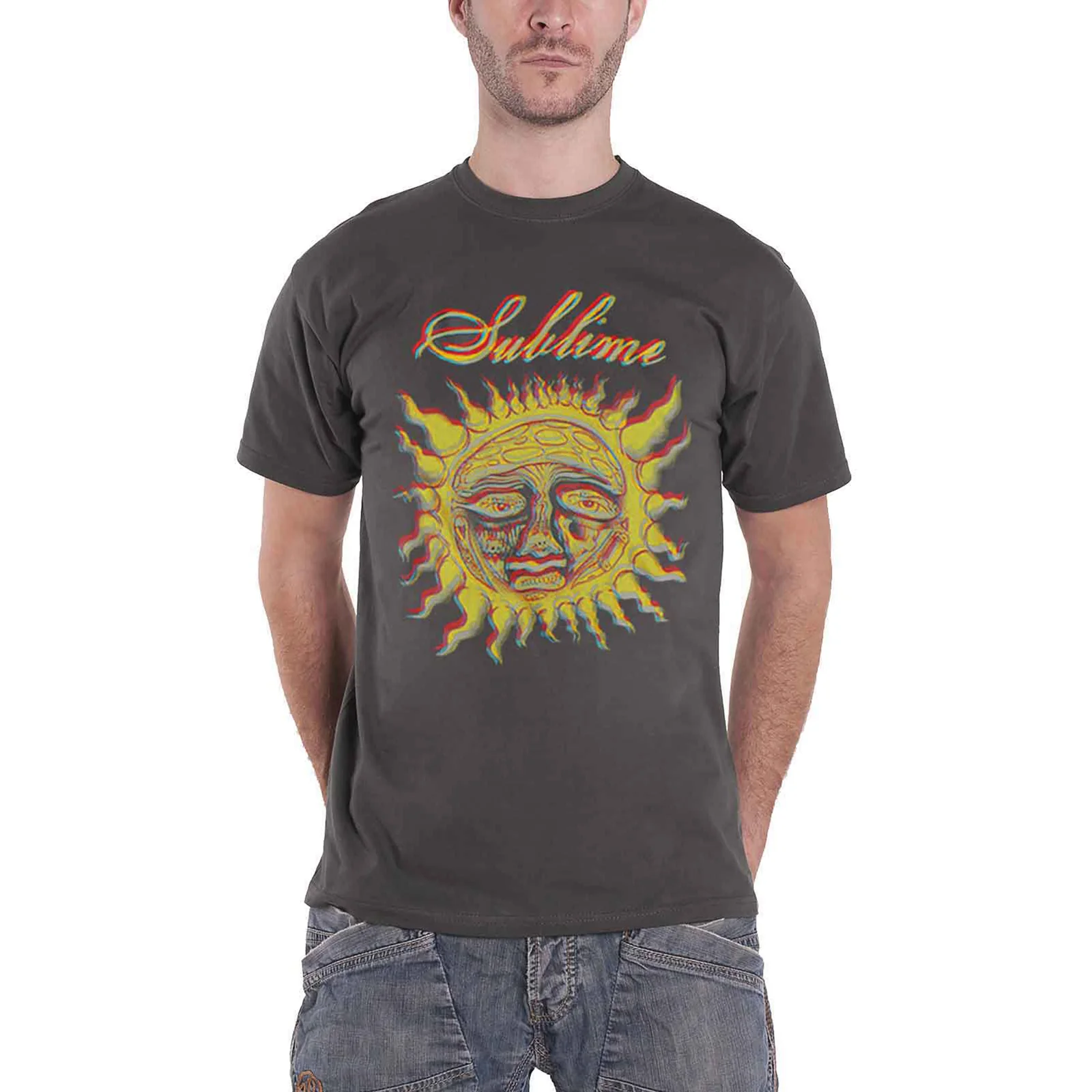 SUBLIME - YELLOW SUN - T-Shirt Grey - Image 2