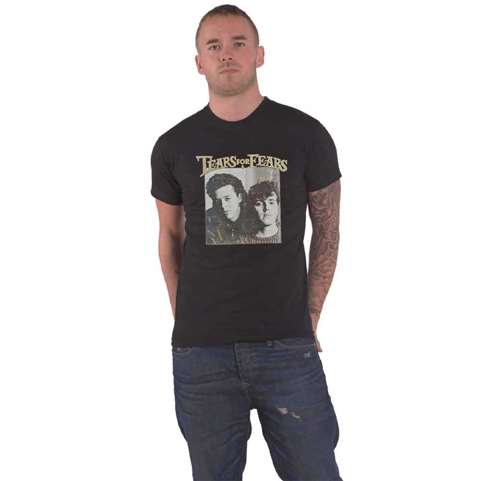 TEARS FOR FEARS - THROWBACK PHOTO - T-Shirt Black - Image 2