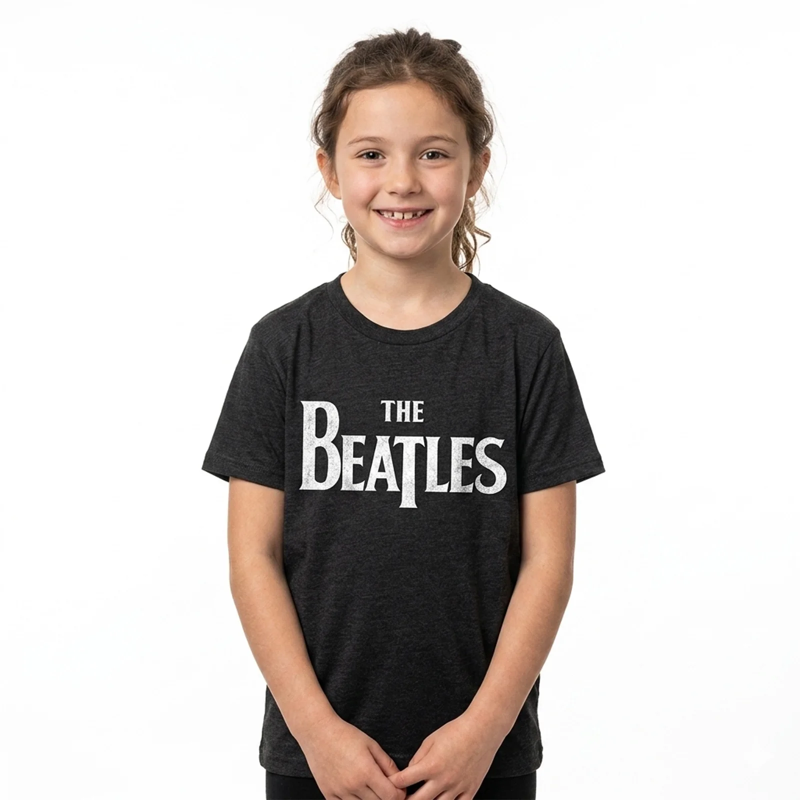 THE BEATLES - DROP T - Kids T-Shirt Black - Image 2