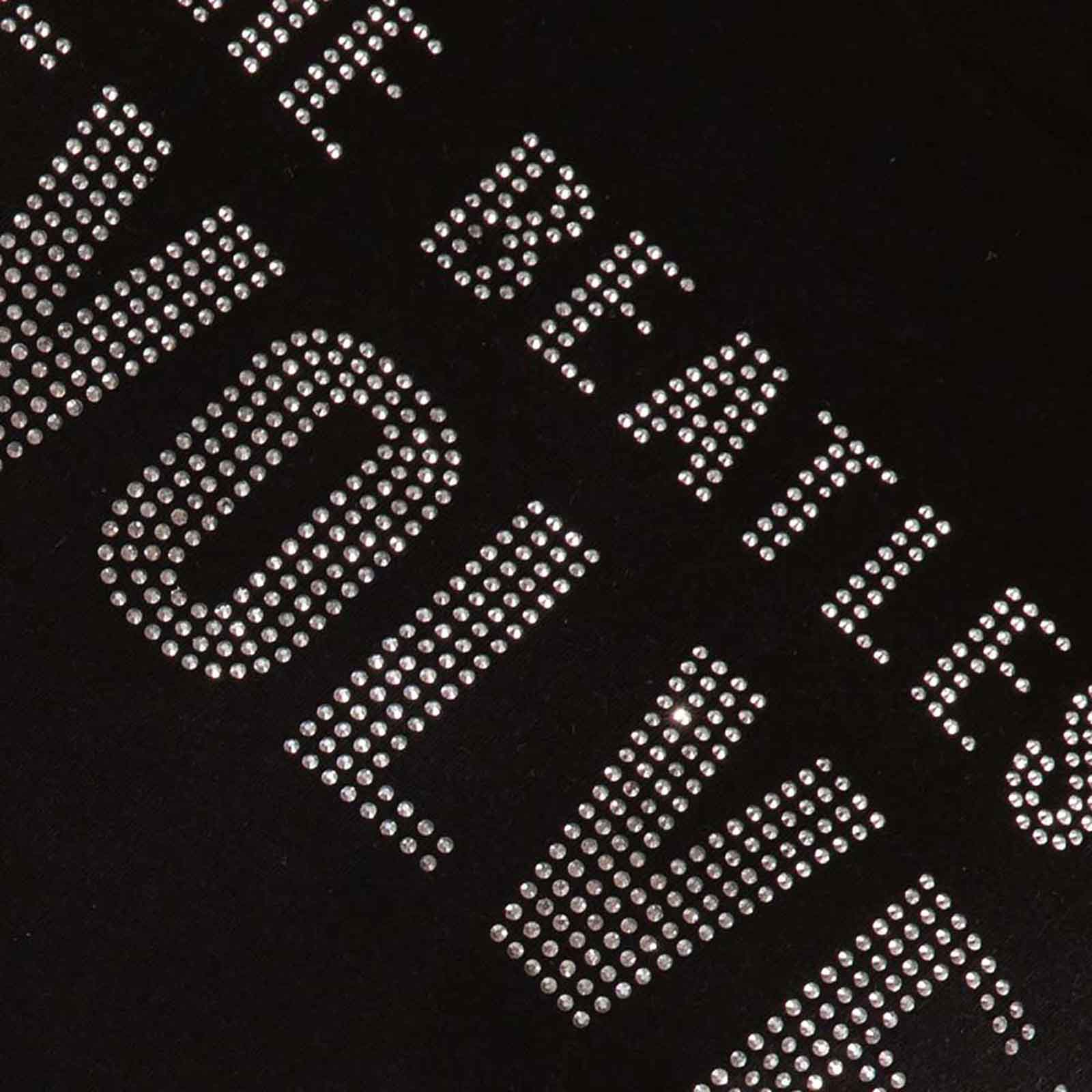 THE BEATLES - REVOLVER CRYSTALS - Ladies T-Shirt Black (Embellished) - Image 3