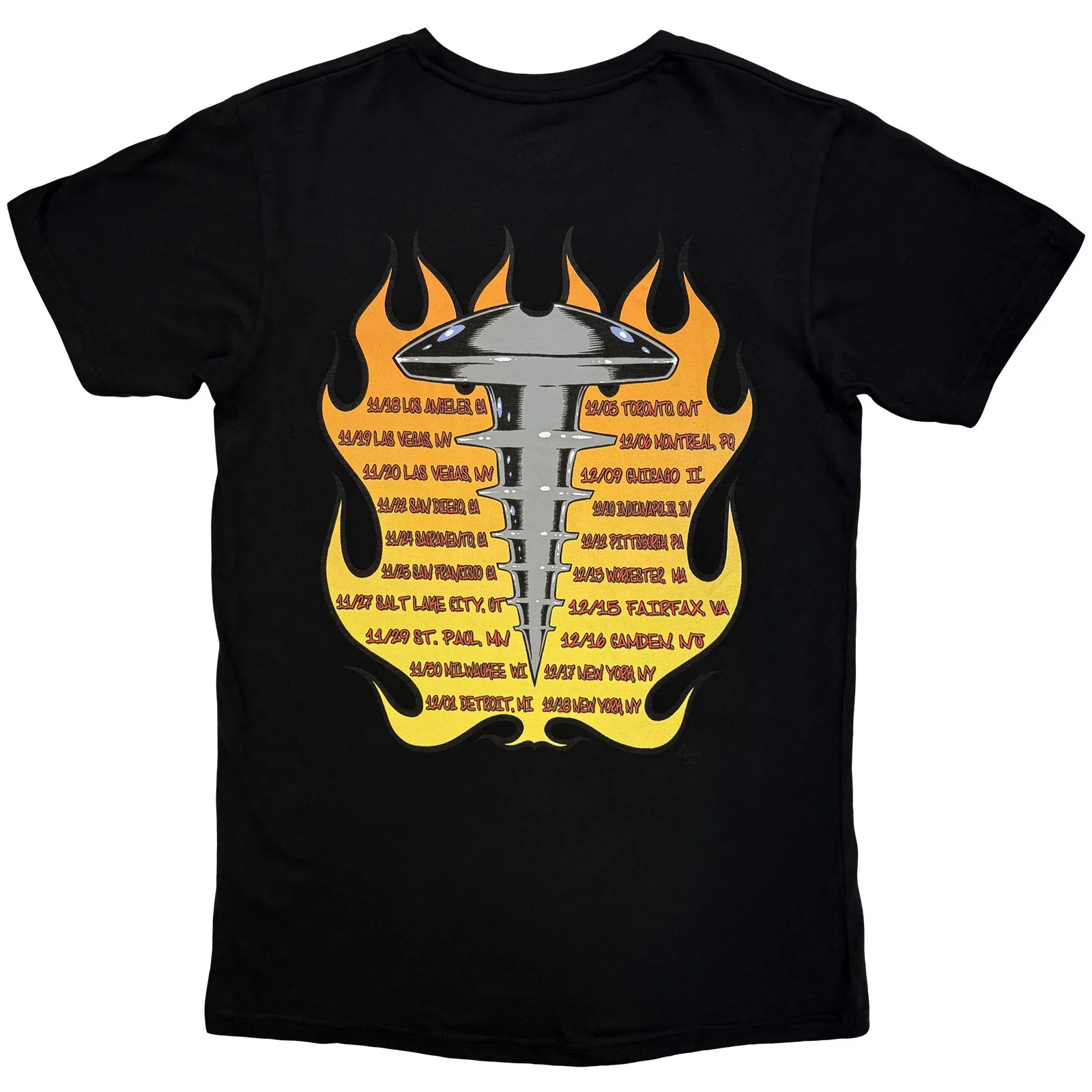 THE OFFSPRING - CONSPIRACY OF ONE TOUR '00 - Carbon T-Shirt Black (Back Print) - Image 2