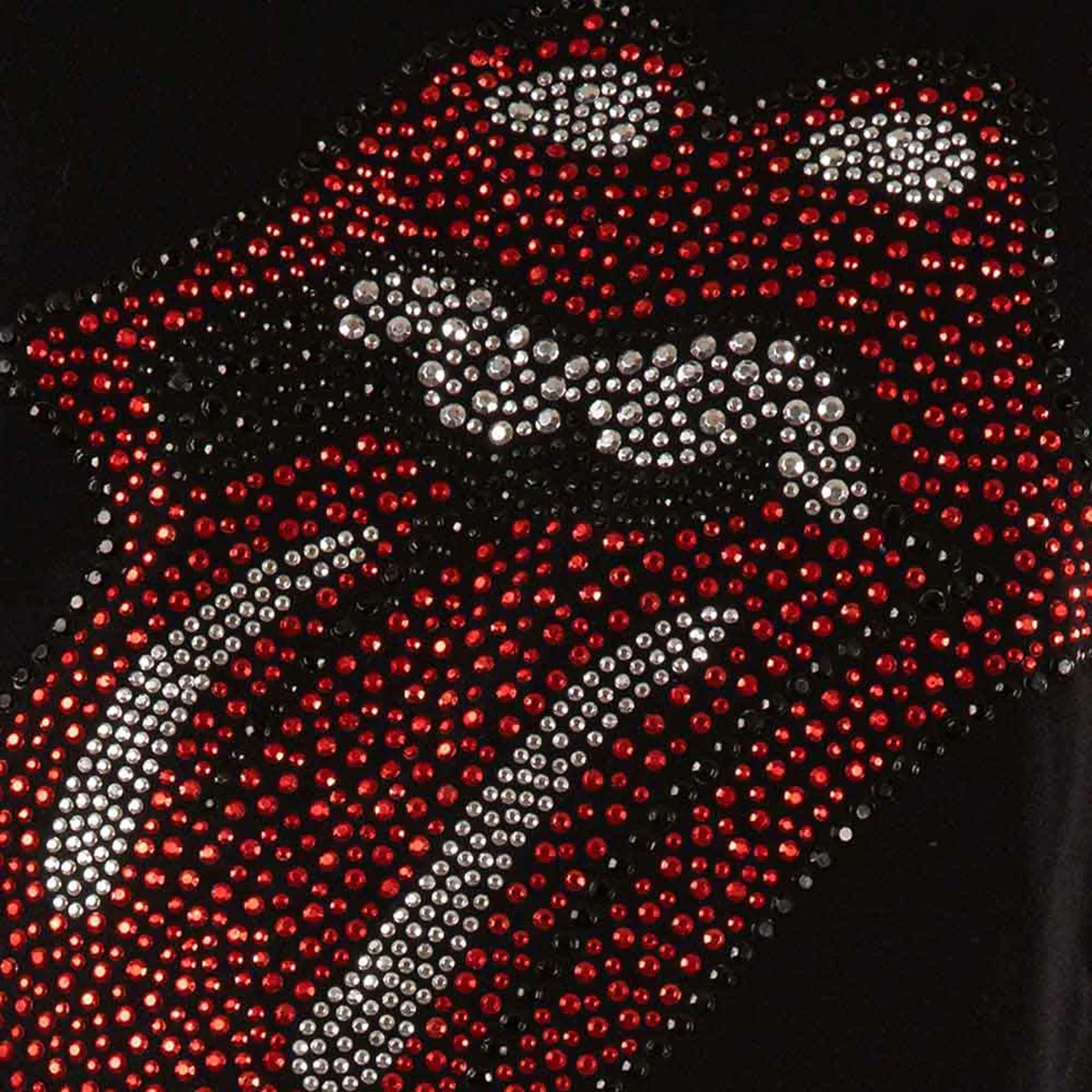 THE ROLLING STONES - CLASSIC TONGUE - Ladies T-Shirt Black (Embellished) - Image 4