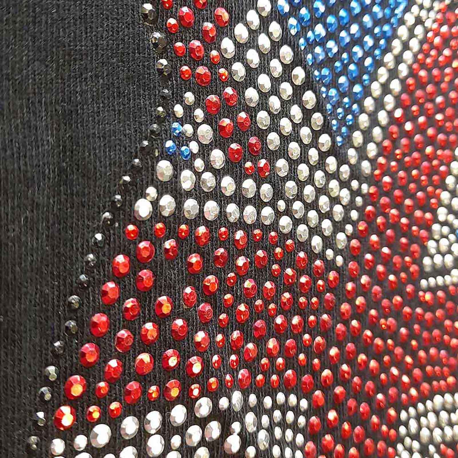 THE ROLLING STONES - CLASSIC UK - Ladies T-Shirt Black (Embellished) - Image 3