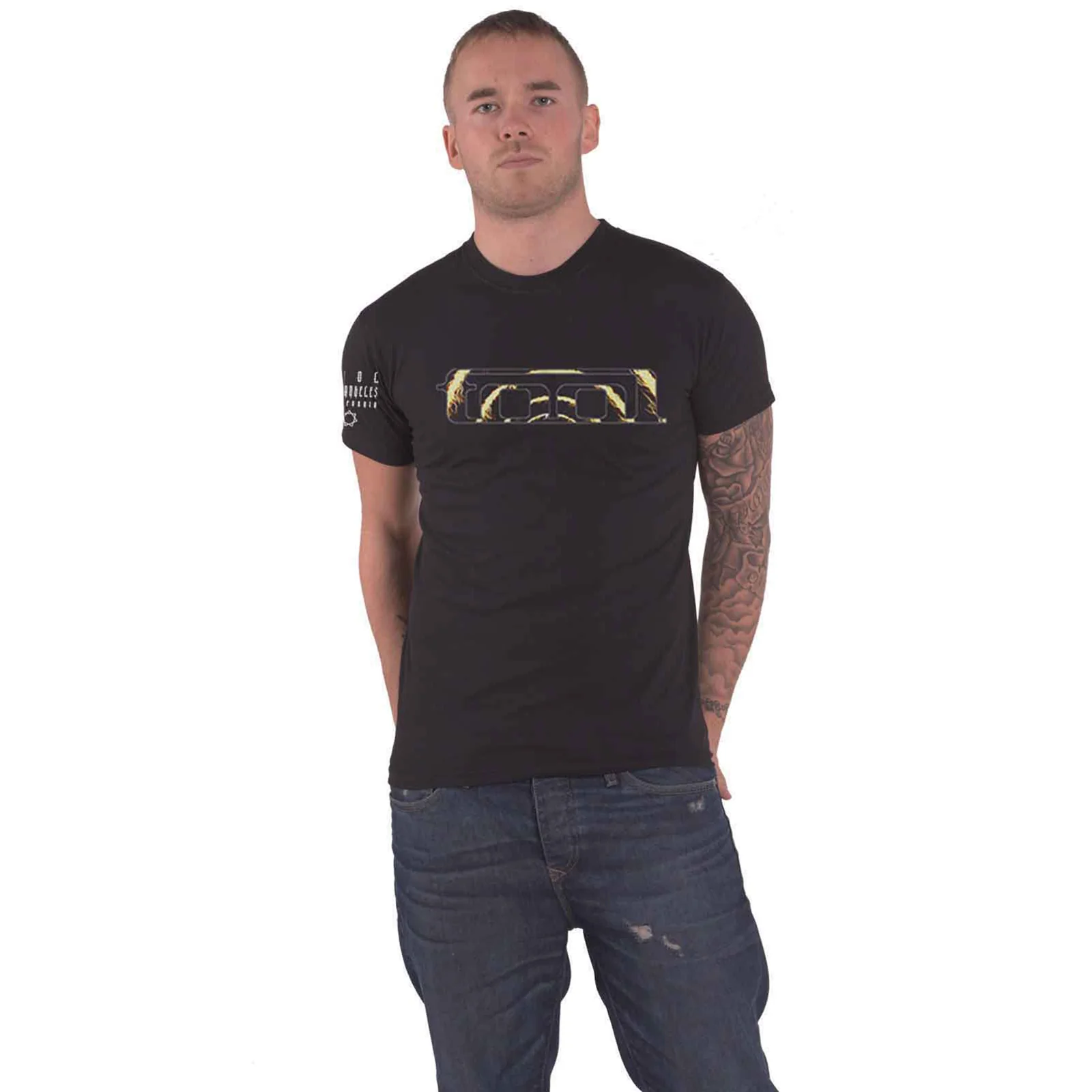 TOOL - FLAME SPIRAL - T-Shirt Black (Back & Sleeve Print) - Image 3