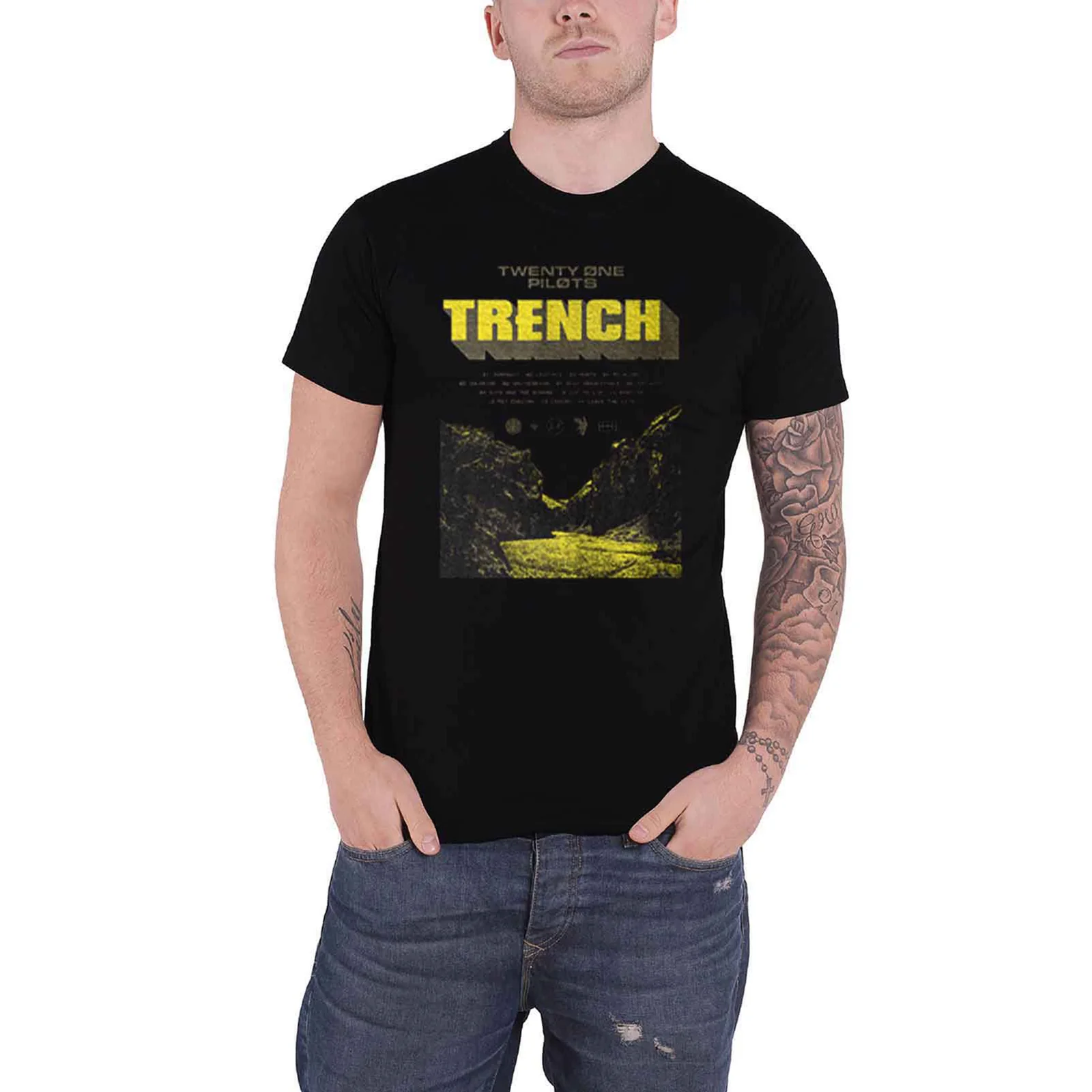 TWENTY ONE PILOTS - TRENCH CLIFF - T-Shirt Black - Image 2