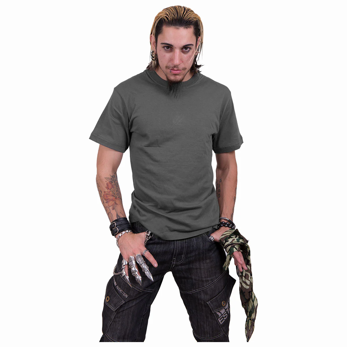 URBAN FASHION - T-Shirt Charcoal - Image 3