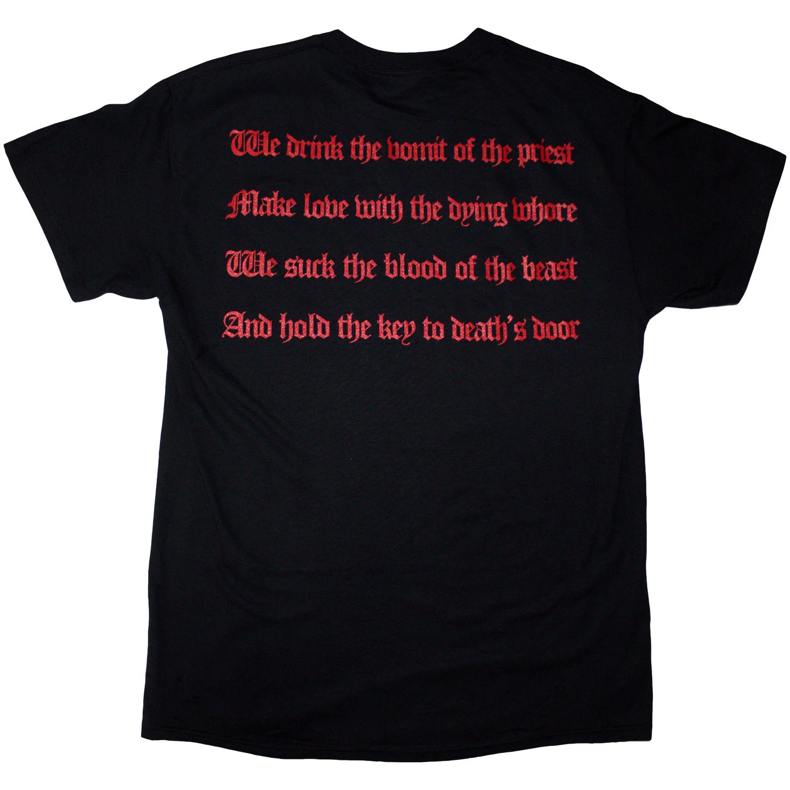 VENOM - BLACK METAL - T-Shirt Black (Back Print) - Image 2