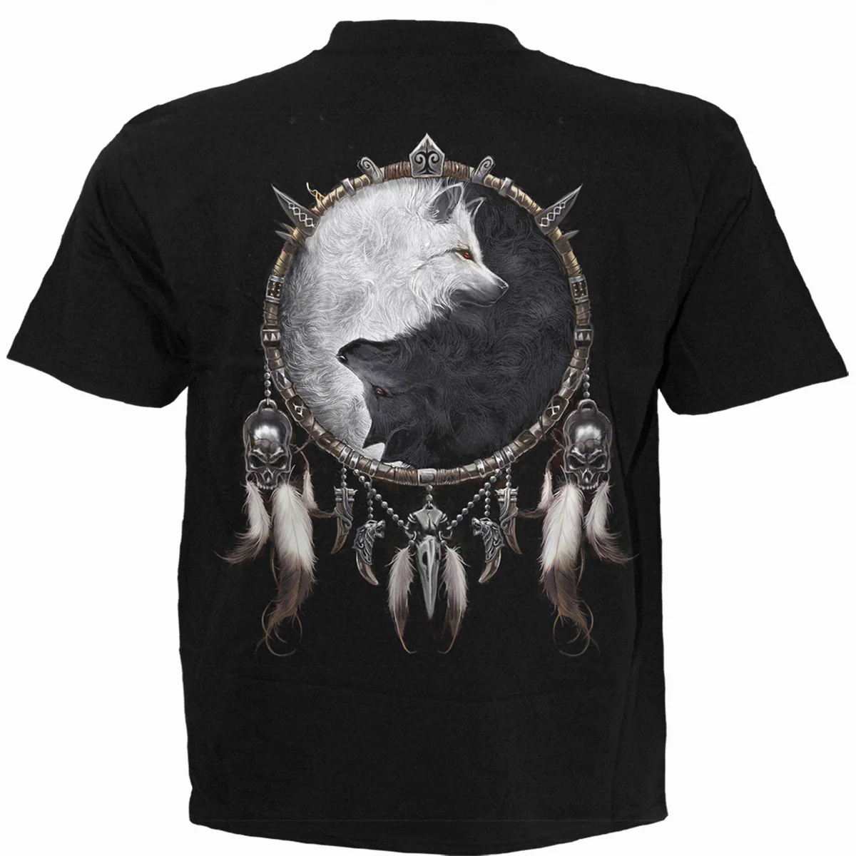WOLF CHI - Kids T-Shirt Black - Image 2