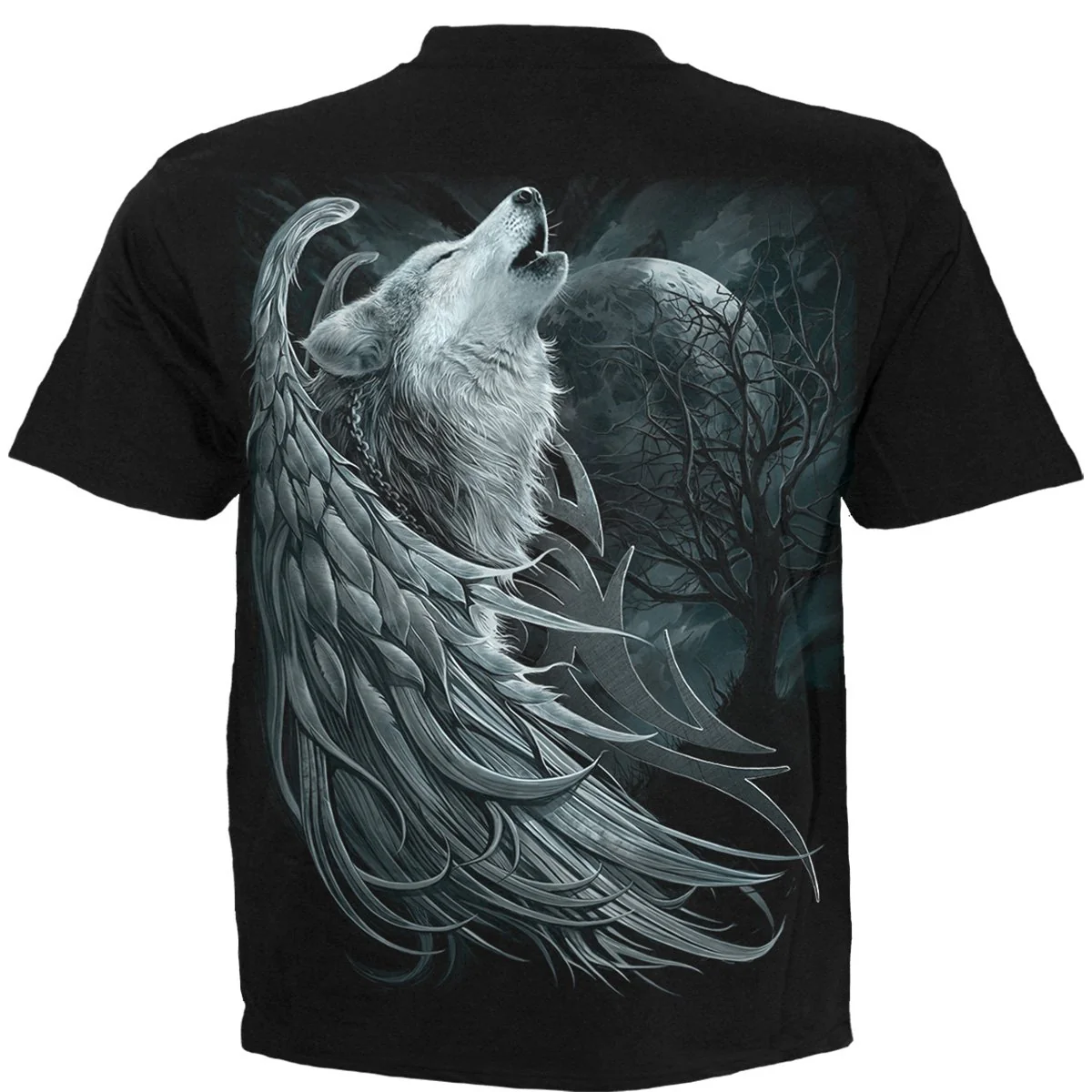 WOLF SPIRIT - T-Shirt Black - Image 2